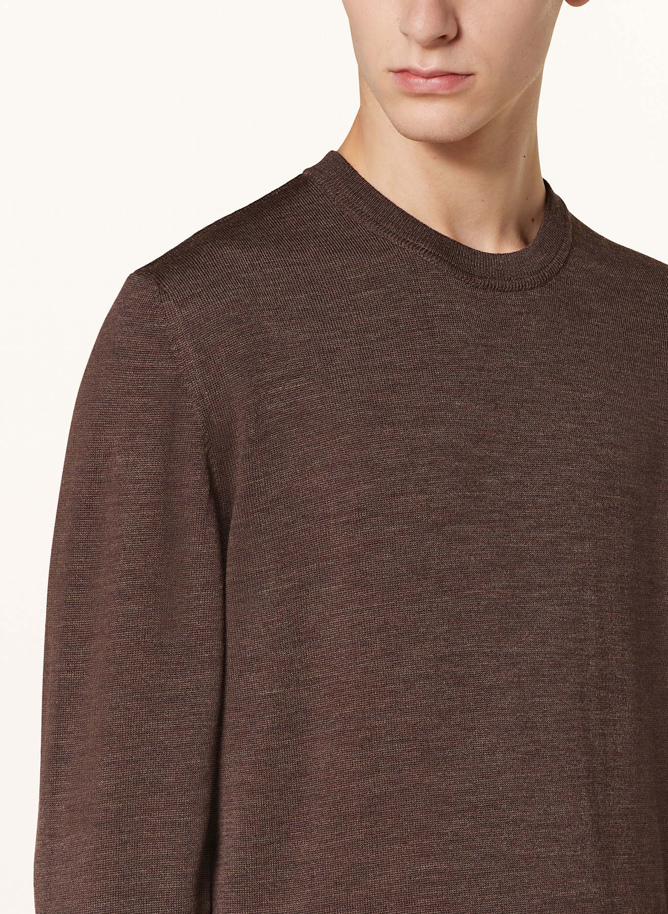 MAERZ MUENCHEN Pullover: DUNKELBRAUN