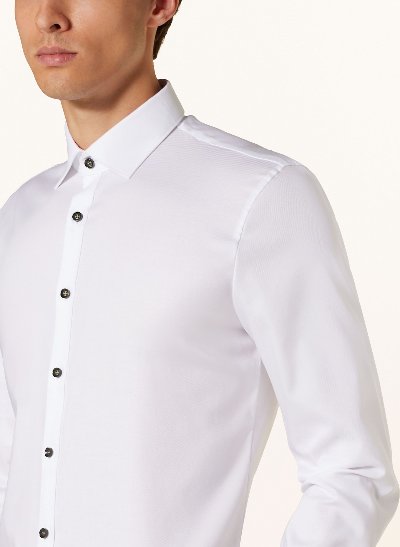 OLYMP Hemd No. Six super slim: WEISS