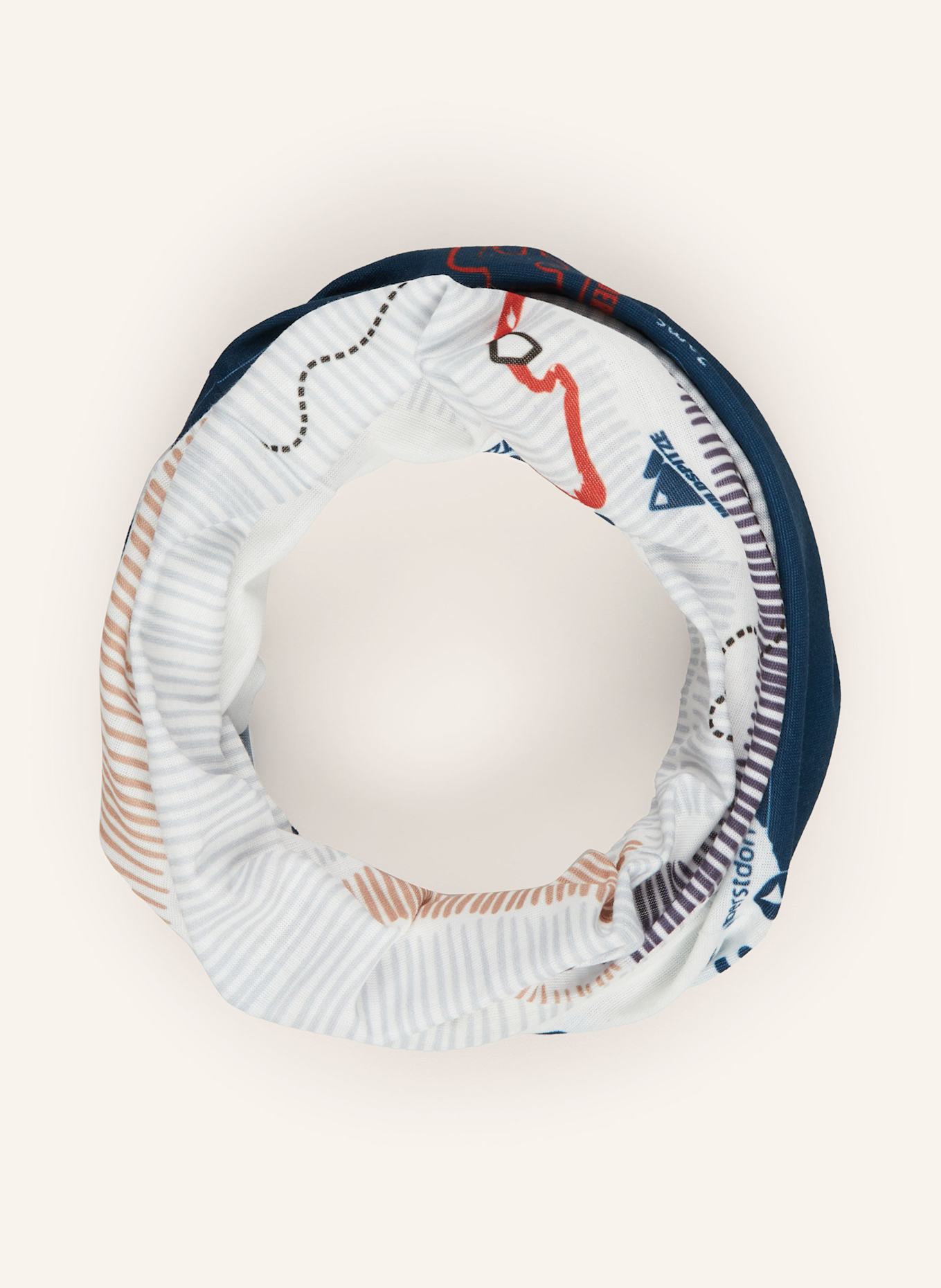 P.A.C. Multifunktionstuch: BLAU / HELLGRAU