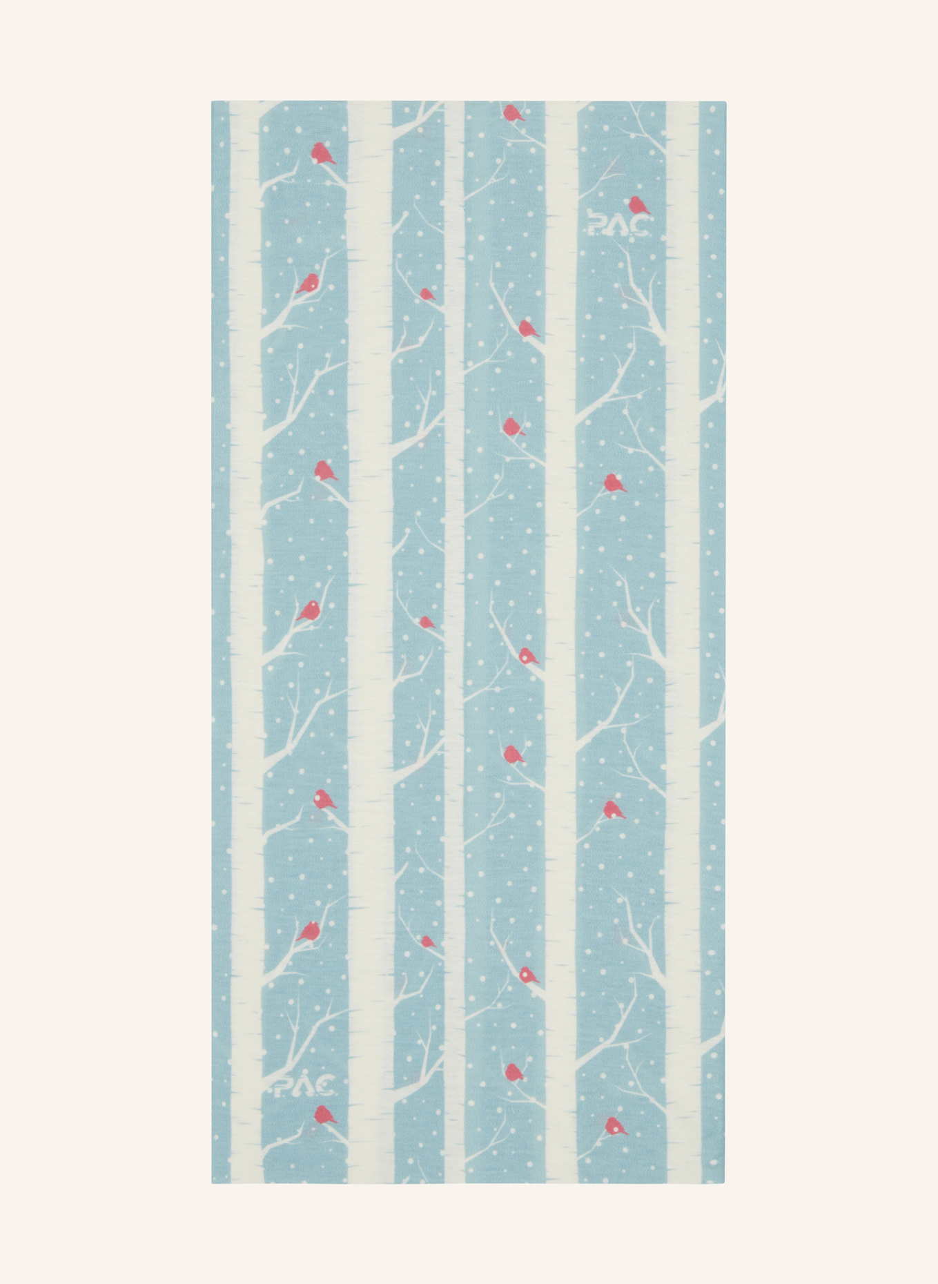 P.A.C. Multifunctional scarf: LIGHT BLUE / WHITE