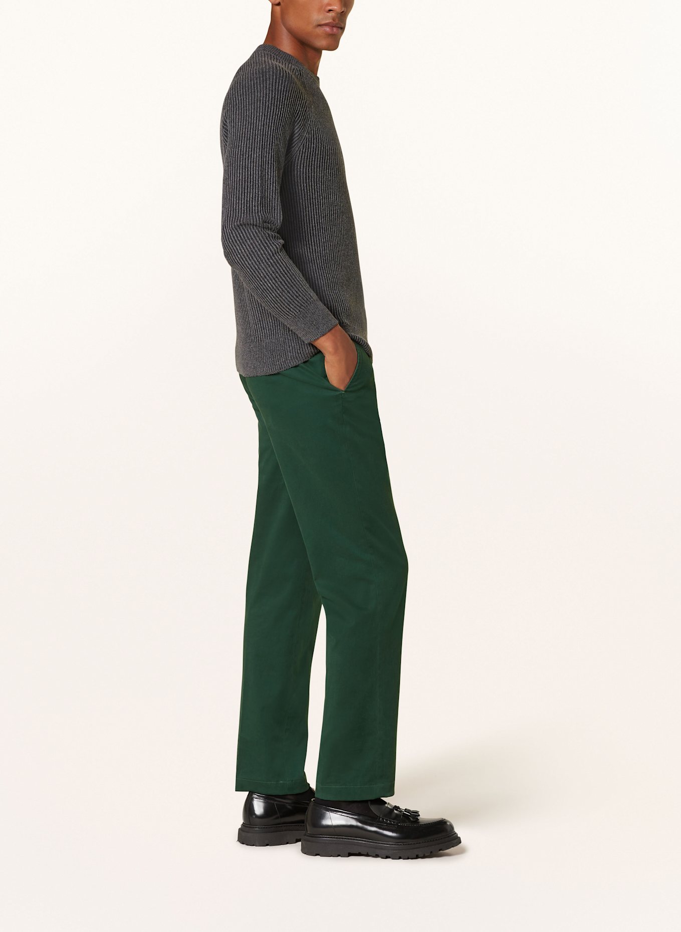 HILTL Chino PEAKER-S Regular Fit: DUNKELGRÜN (Bild 4)