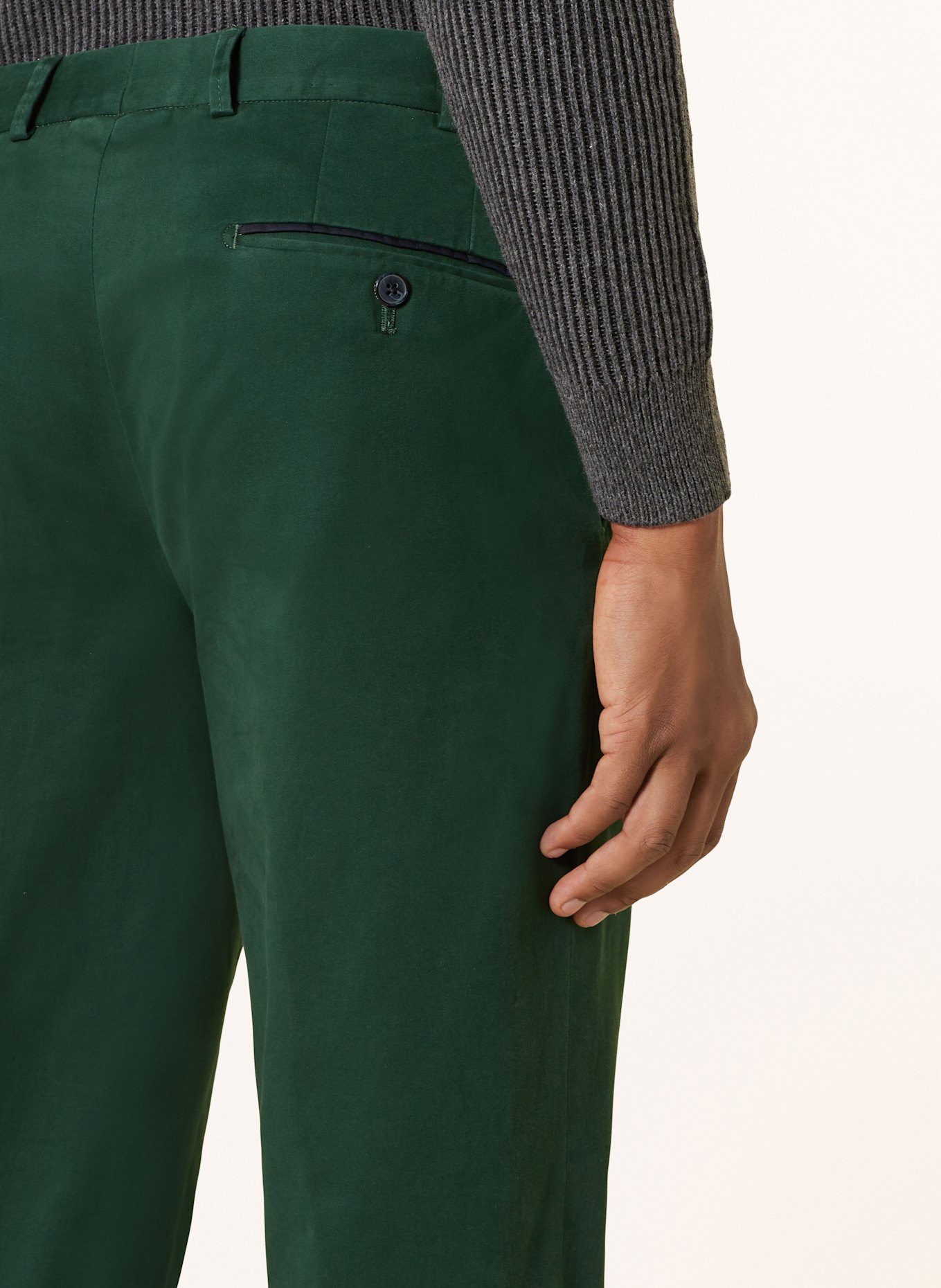 HILTL Chino PEAKER-S Regular Fit: DUNKELGRÜN (Bild 5)
