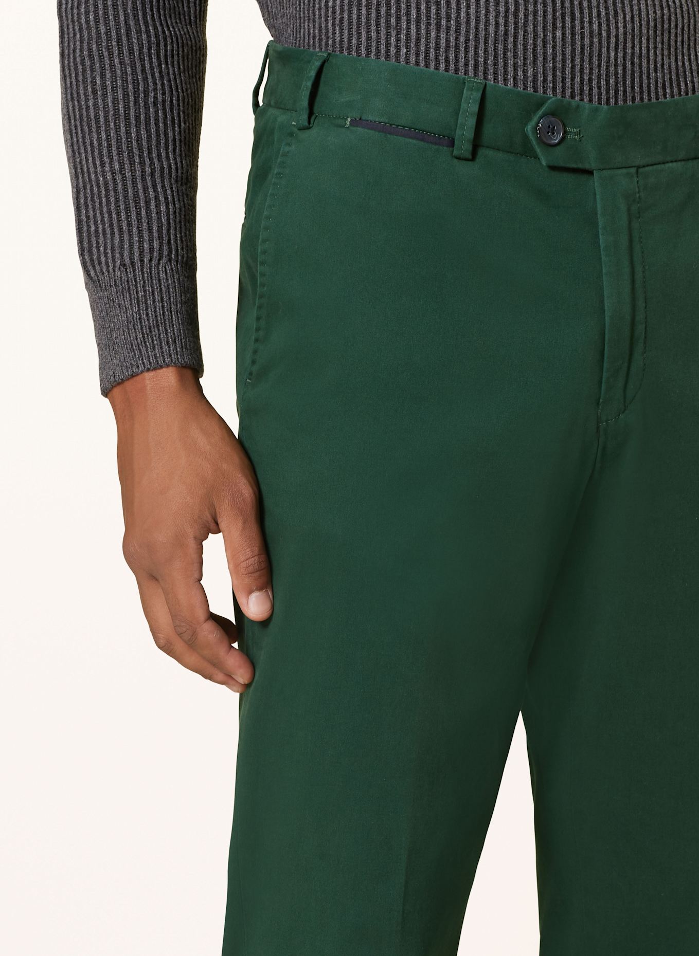 HILTL Chino PEAKER-S Regular Fit: DUNKELGRÜN (Bild 6)