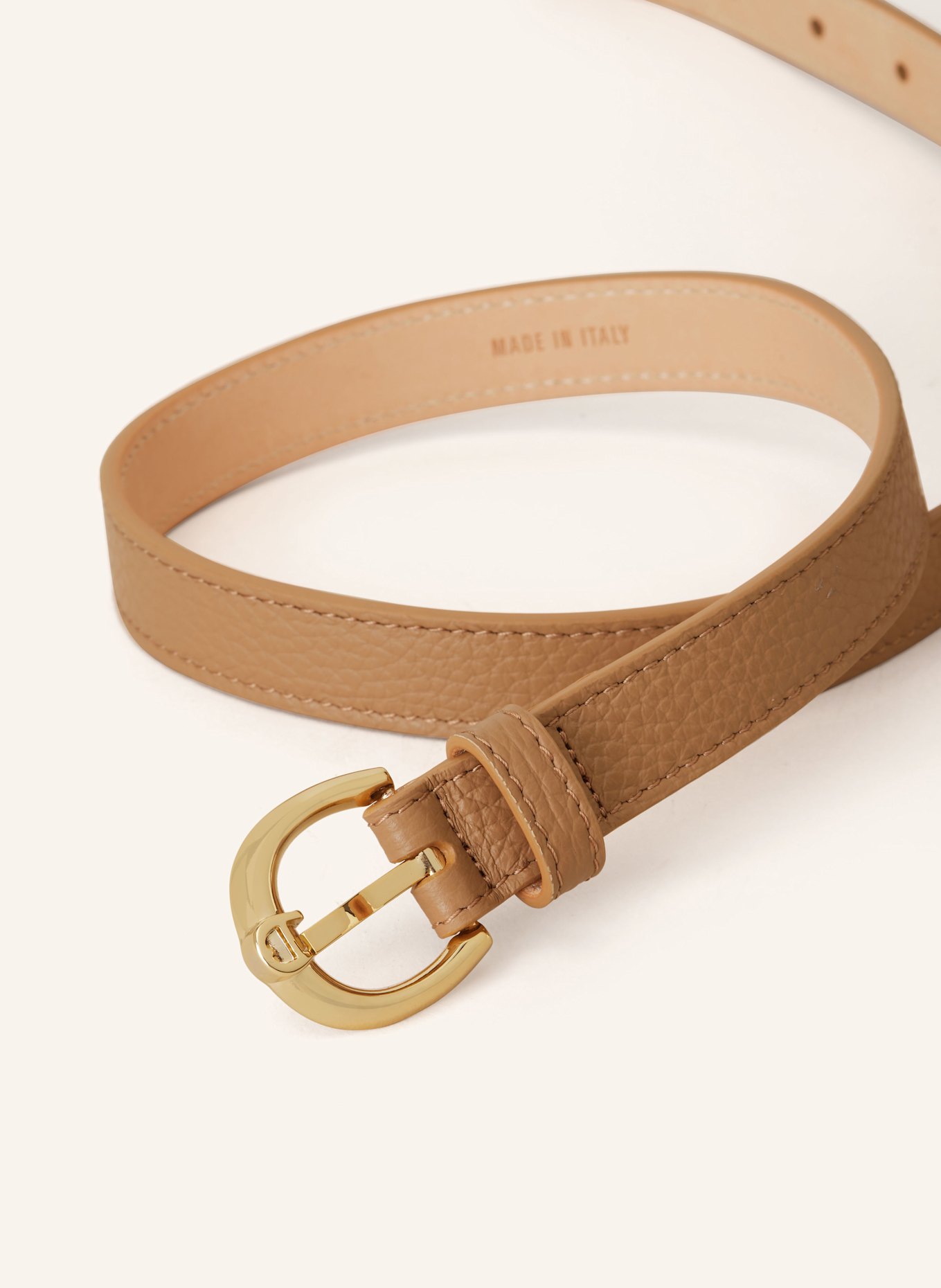 AIGNER Ledergürtel FASHION: BEIGE