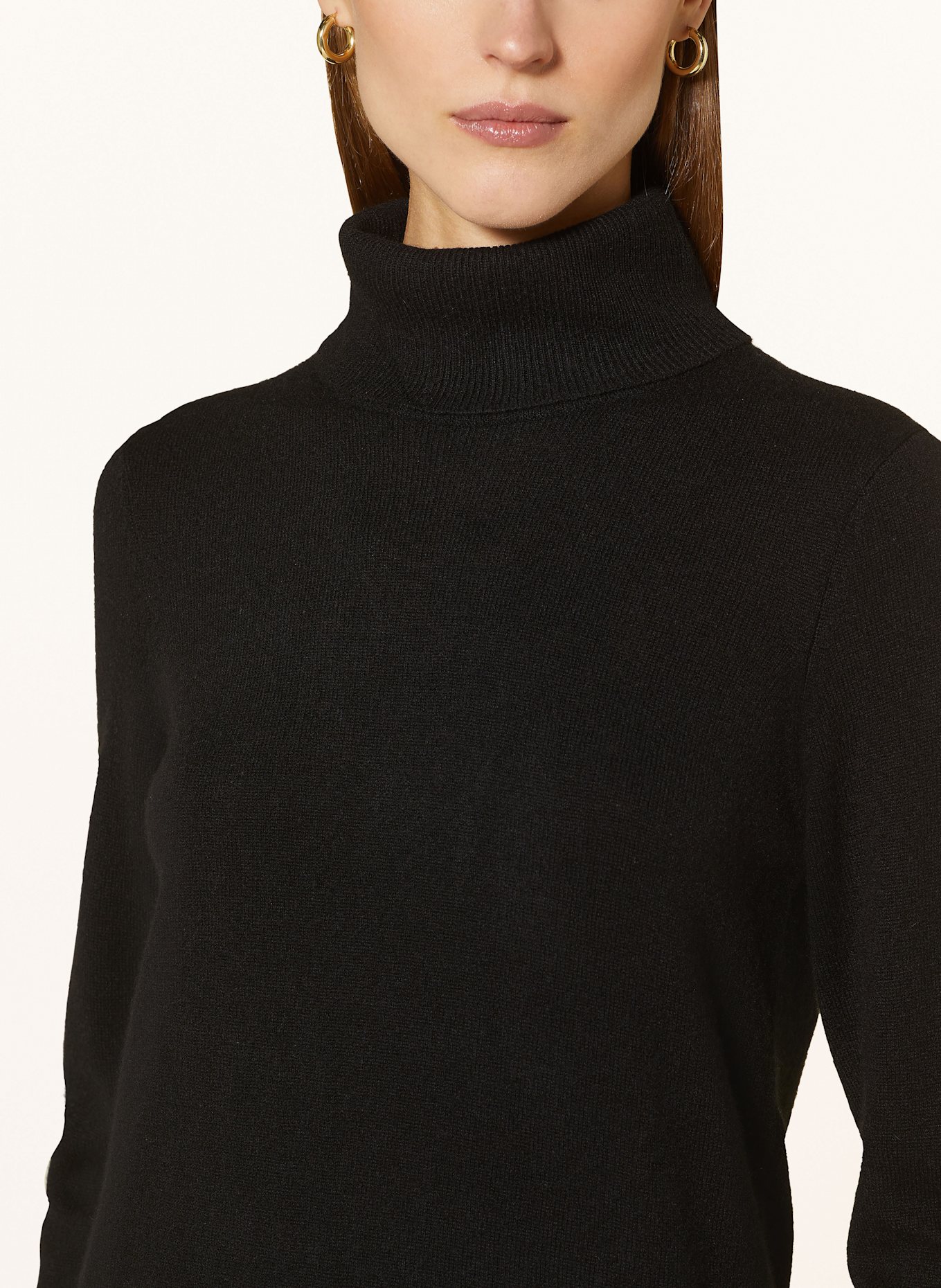 lilienfels Turtleneck sweater in cashmere: BLACK