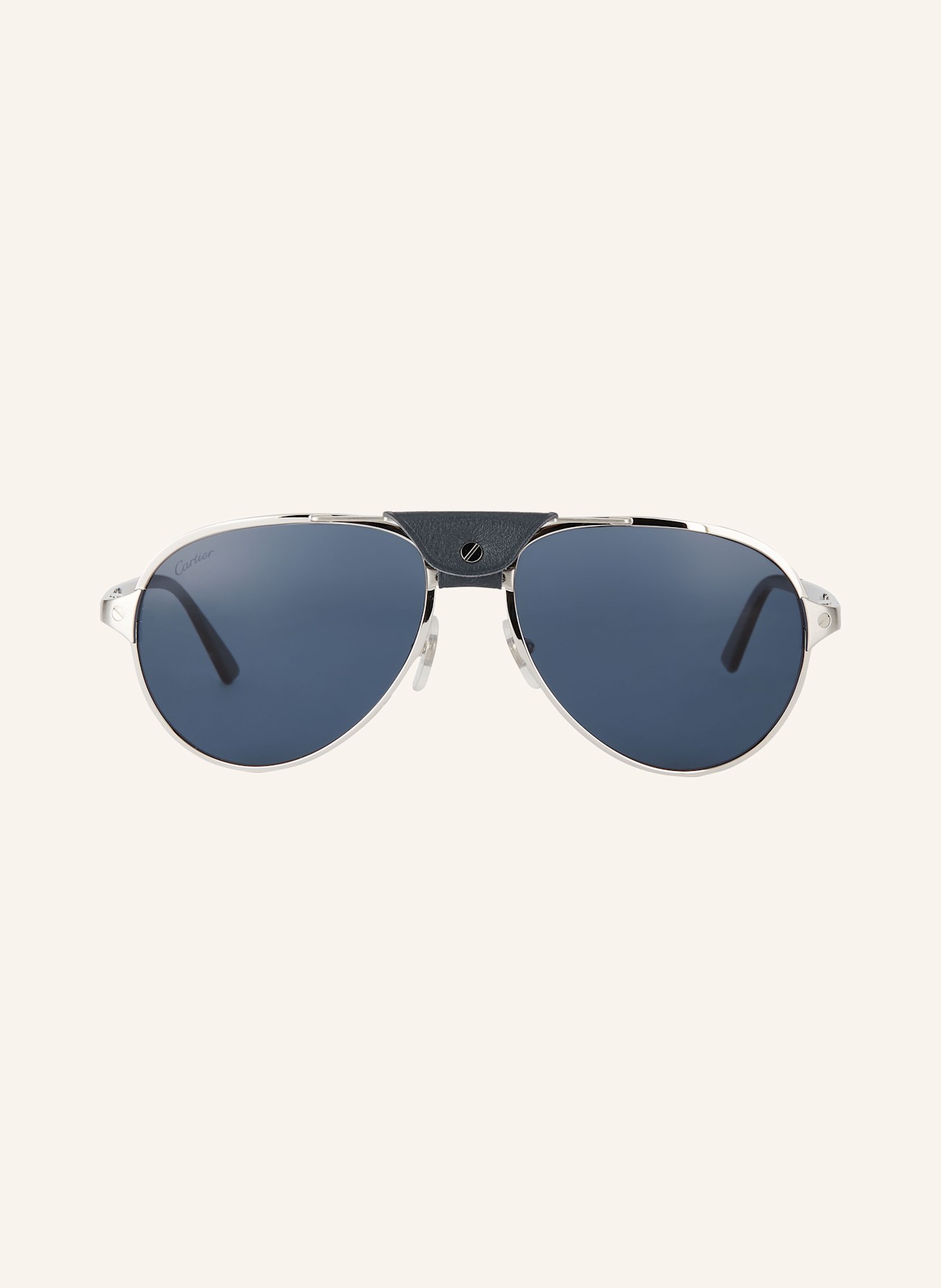 Cartier Sonnenbrille CT0034S: 4100B1 - SILBER/ SCHWARZ