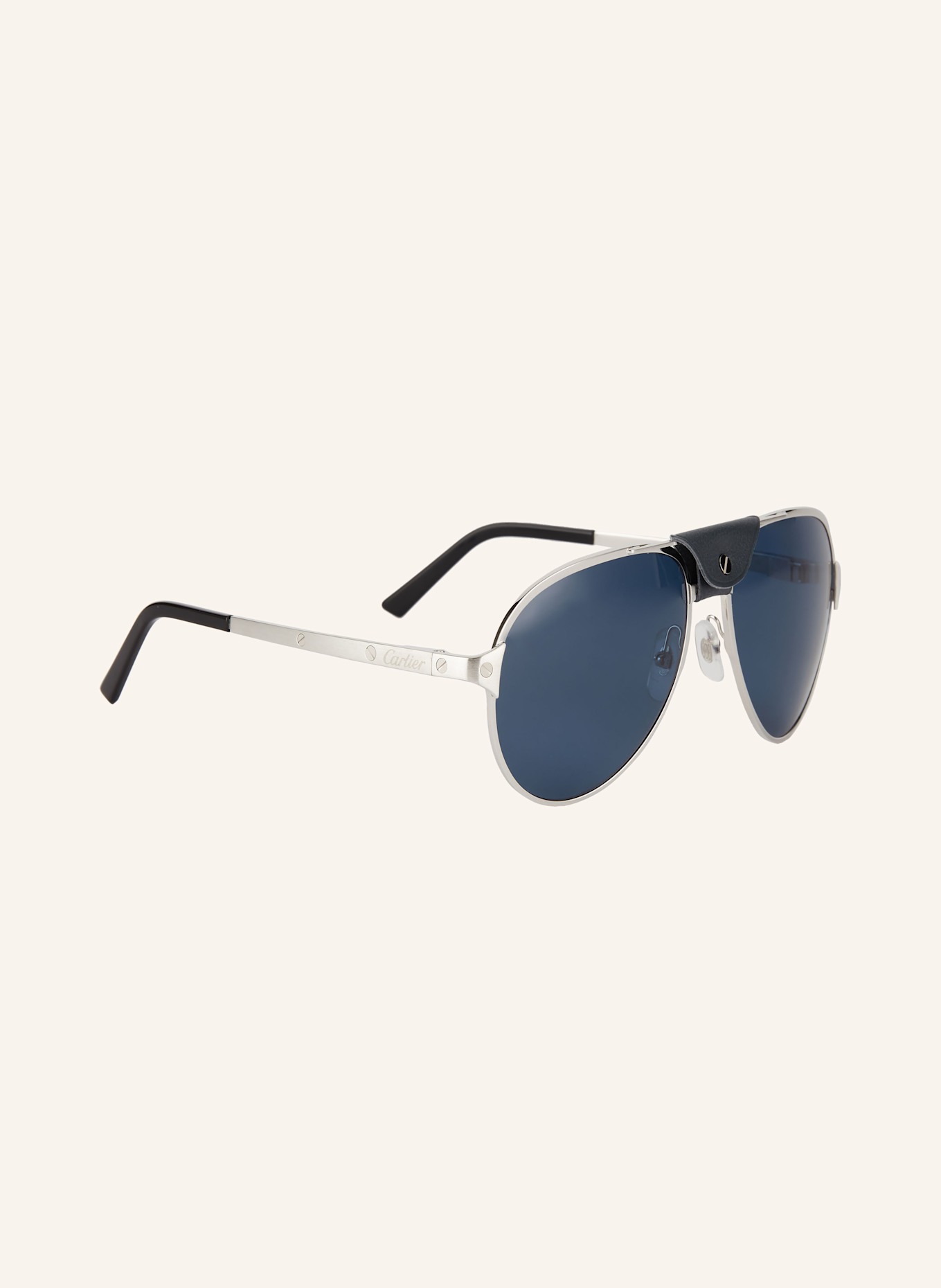 Cartier Sonnenbrille CT0034S: 4100B1 - SILBER/ SCHWARZ