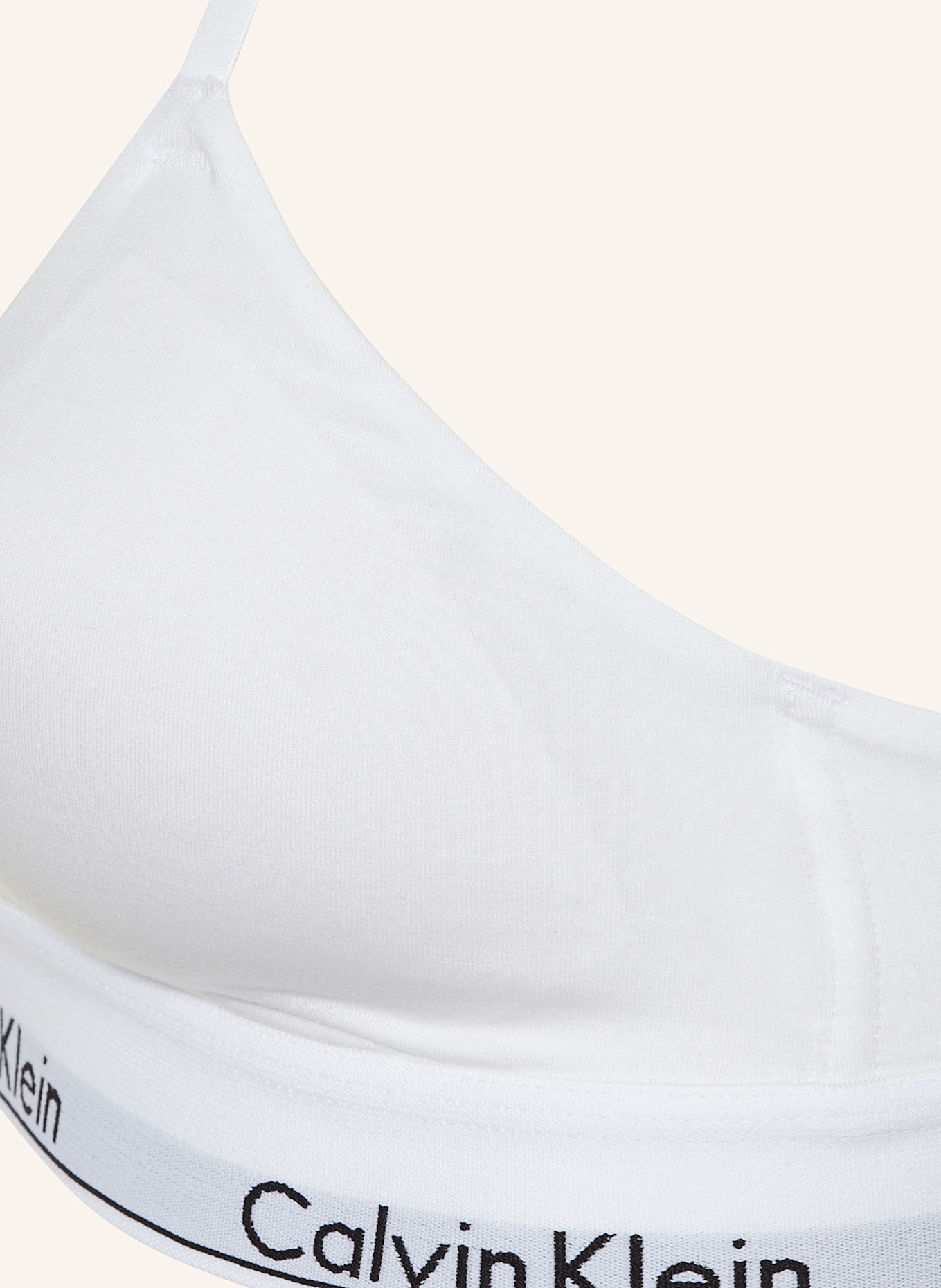 White calvin klein triangle bra new arrivals