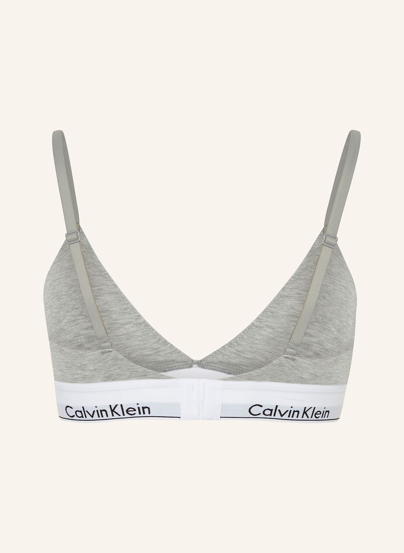 Calvin Klein Triangel-BH MODERN COTTON: GRAU / WEISS
