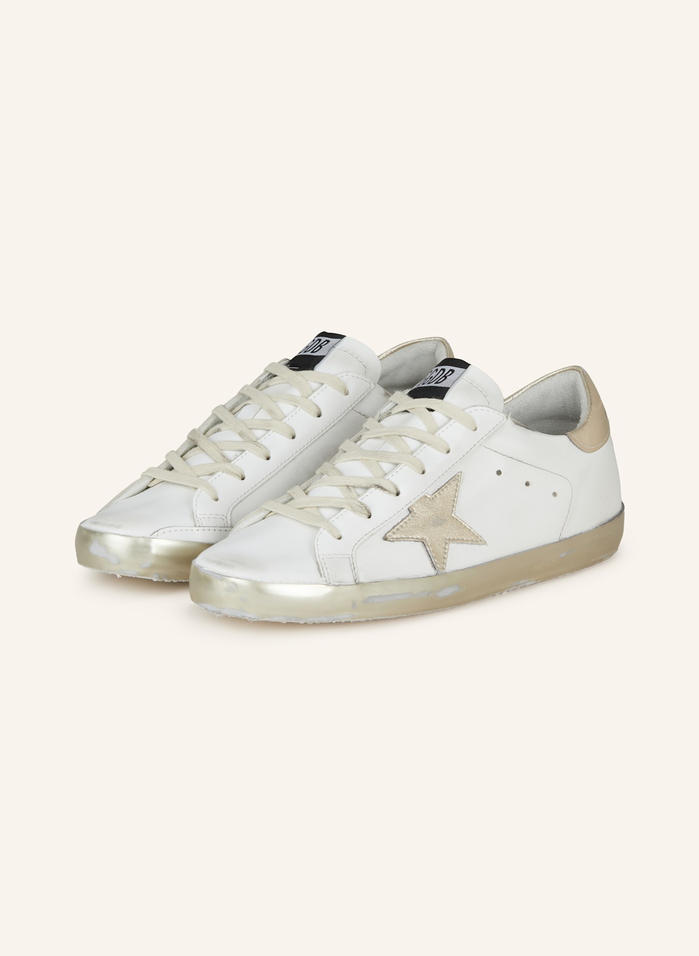 GOLDEN GOOSE Sneaker SUPER-STAR CLASSIC, Farbe: WEISS/ GOLD (Bild 1)