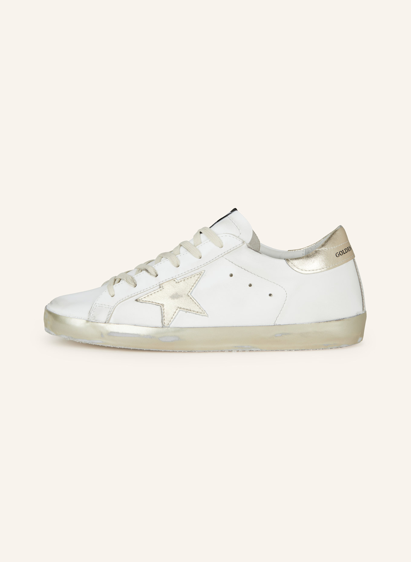 GOLDEN GOOSE Sneaker SUPER-STAR CLASSIC, Farbe: WEISS/ GOLD (Bild 4)