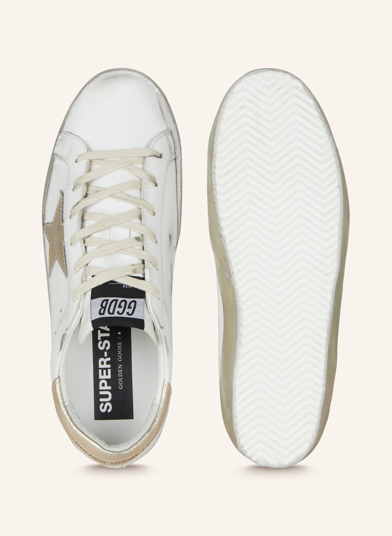 GOLDEN GOOSE Sneaker SUPER-STAR CLASSIC, Farbe: WEISS/ GOLD (Bild 5)