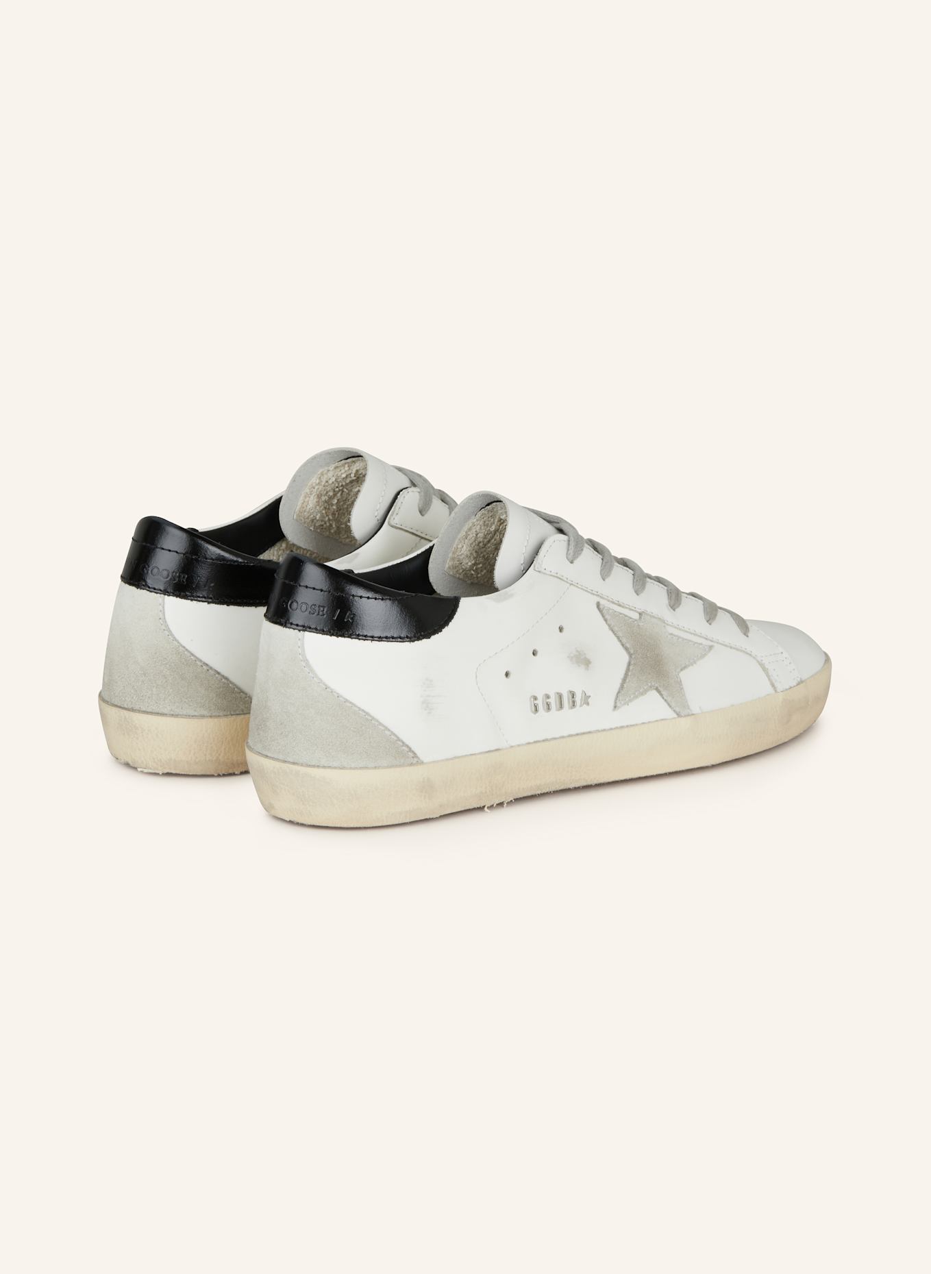 GOLDEN GOOSE Sneaker SUPER-STAR CLASSIC, Farbe: WEISS/ SCHWARZ/ GRAU (Bild 2)