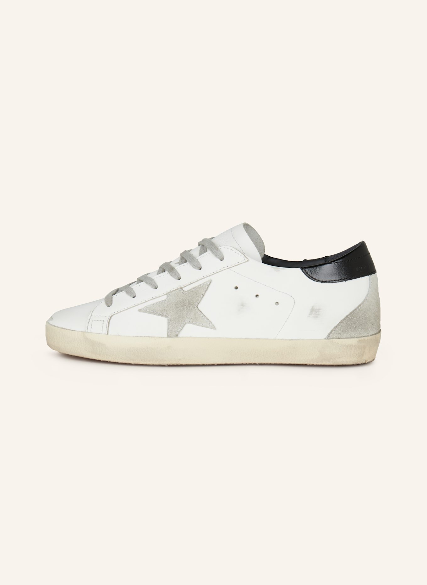 GOLDEN GOOSE Sneaker SUPER-STAR CLASSIC, Farbe: WEISS/ SCHWARZ/ GRAU (Bild 4)