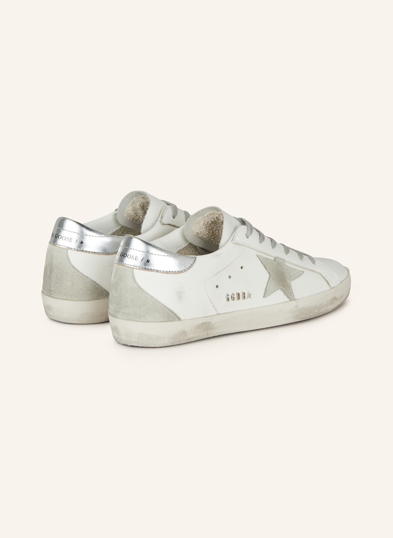 GOLDEN GOOSE Sneaker SUPER-STAR CLASSIC, Farbe: WEISS/ SILBER/ GRAU (Bild 2)