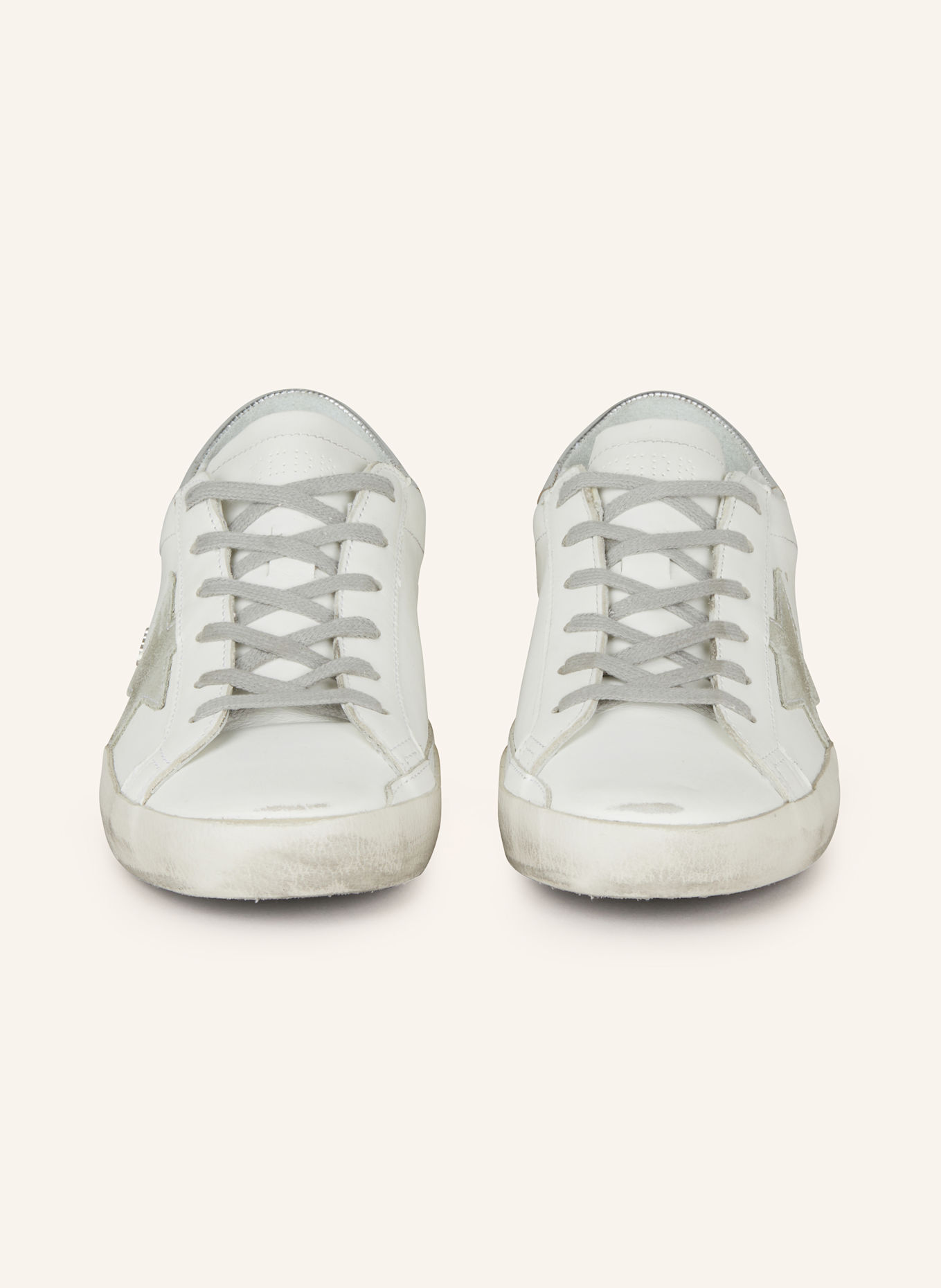 GOLDEN GOOSE Sneaker SUPER-STAR CLASSIC, Farbe: WEISS/ SILBER/ GRAU (Bild 3)