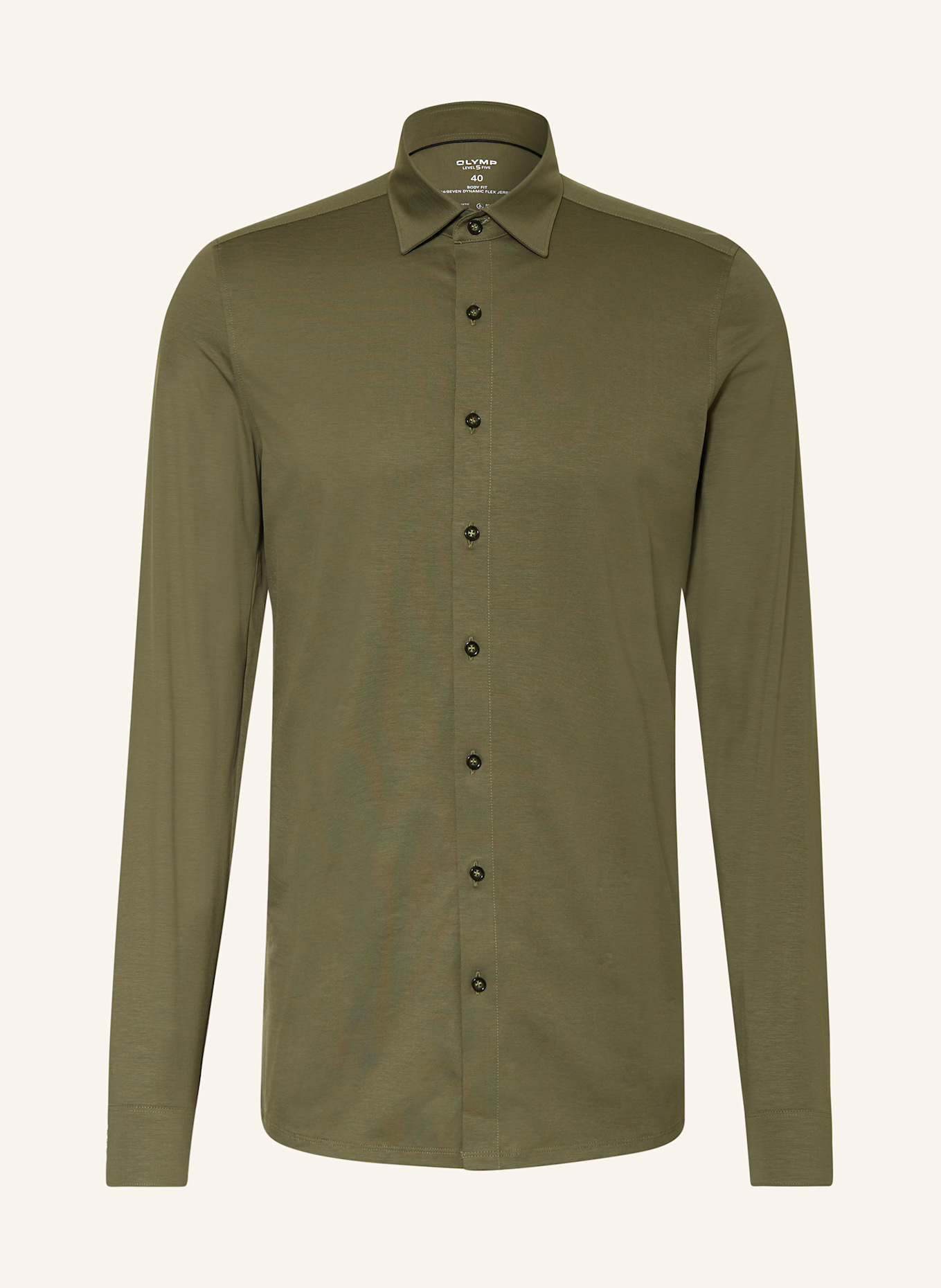 OLYMP Jerseyhemd Level Five body fit: OLIV