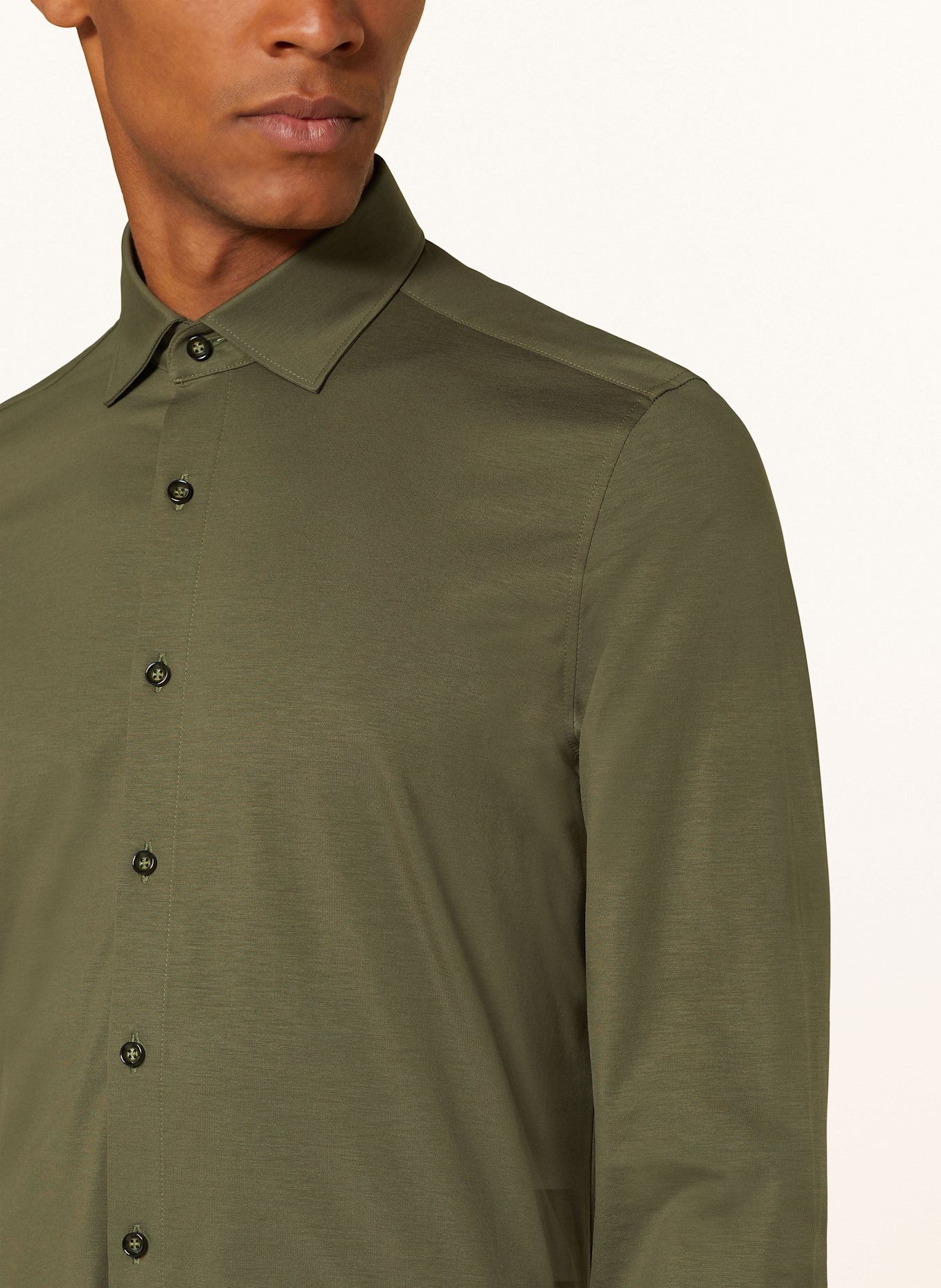 OLYMP Jerseyhemd Level Five body fit: OLIV