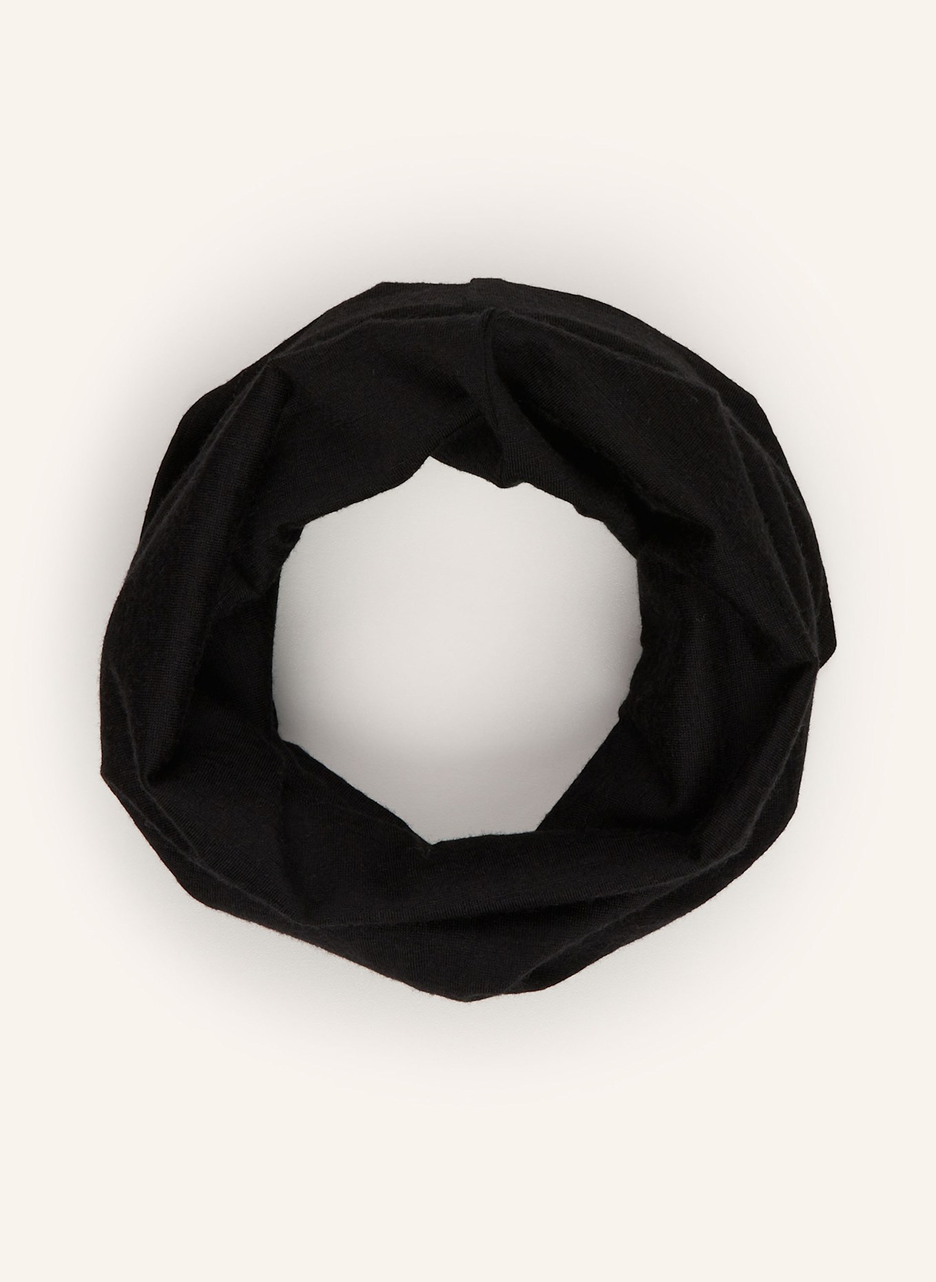 icebreaker Multifunktionstuch FLEXI CHUTE aus Merinowolle: SCHWARZ