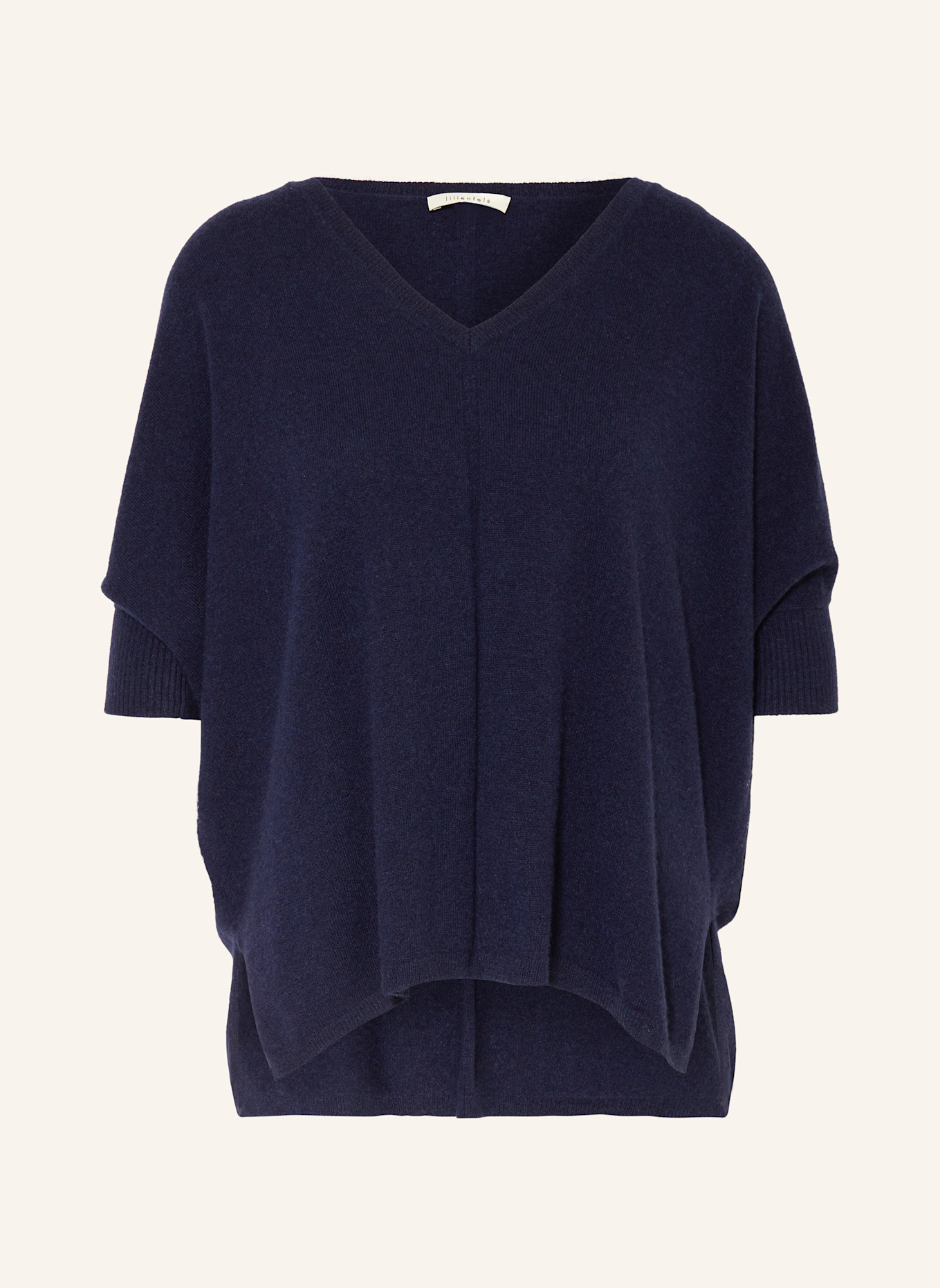 lilienfels Oversized-Pullover aus Cashmere: DUNKELBLAU