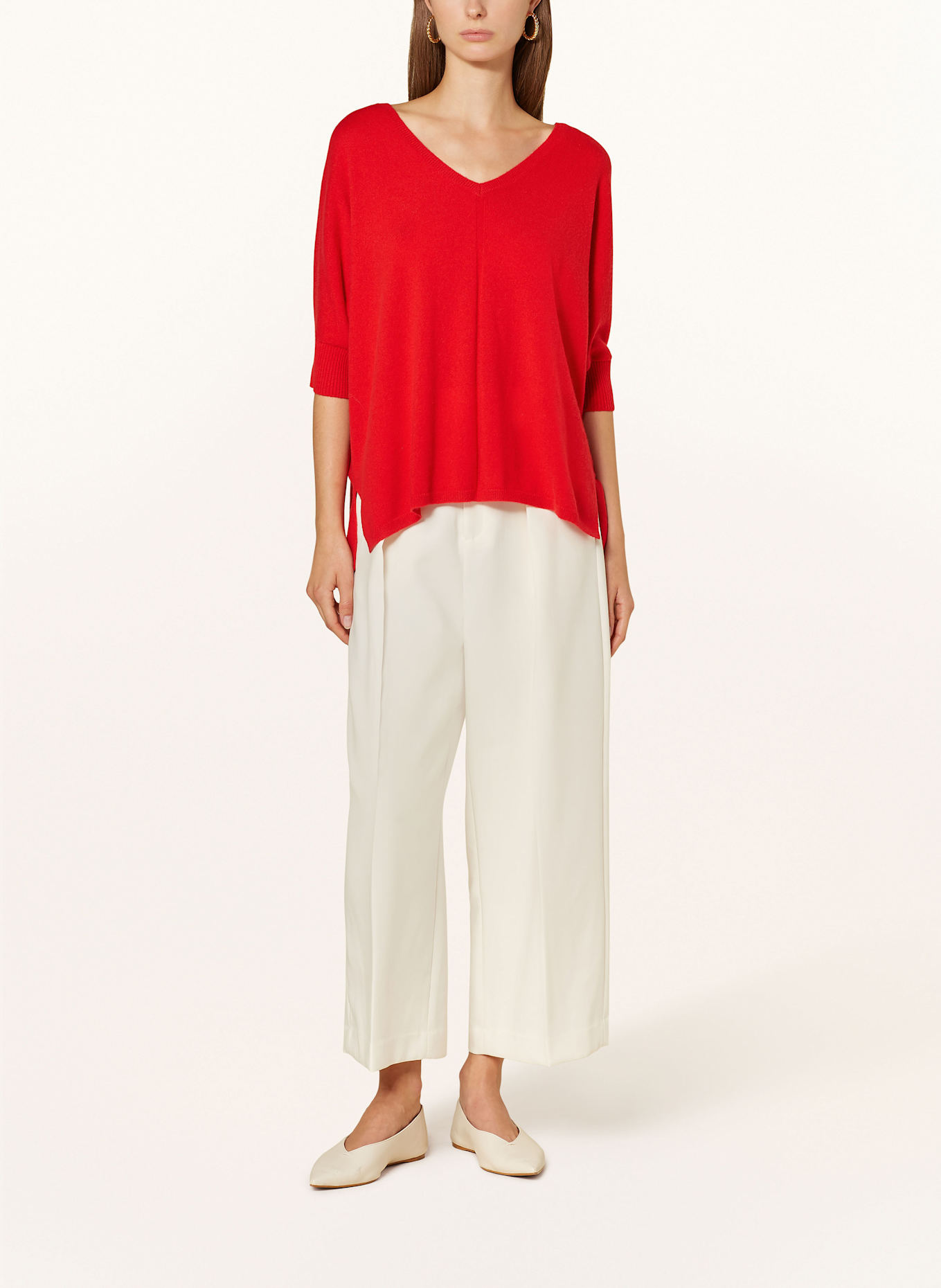 lilienfels Oversized-Pullover aus Cashmere: ROT