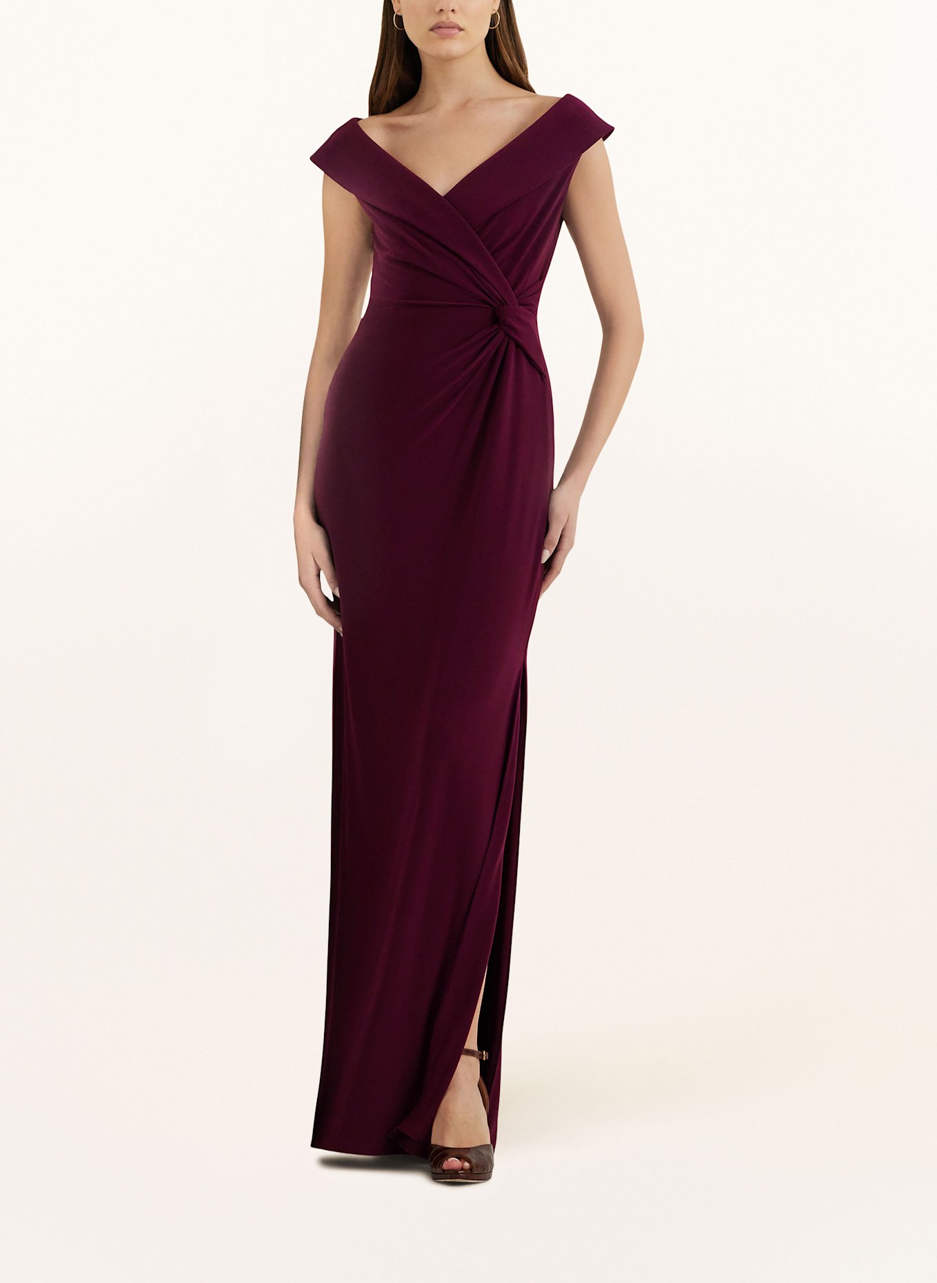 LAUREN RALPH LAUREN Robe de soirée LEONIDAS: ROUGE FONCÉ