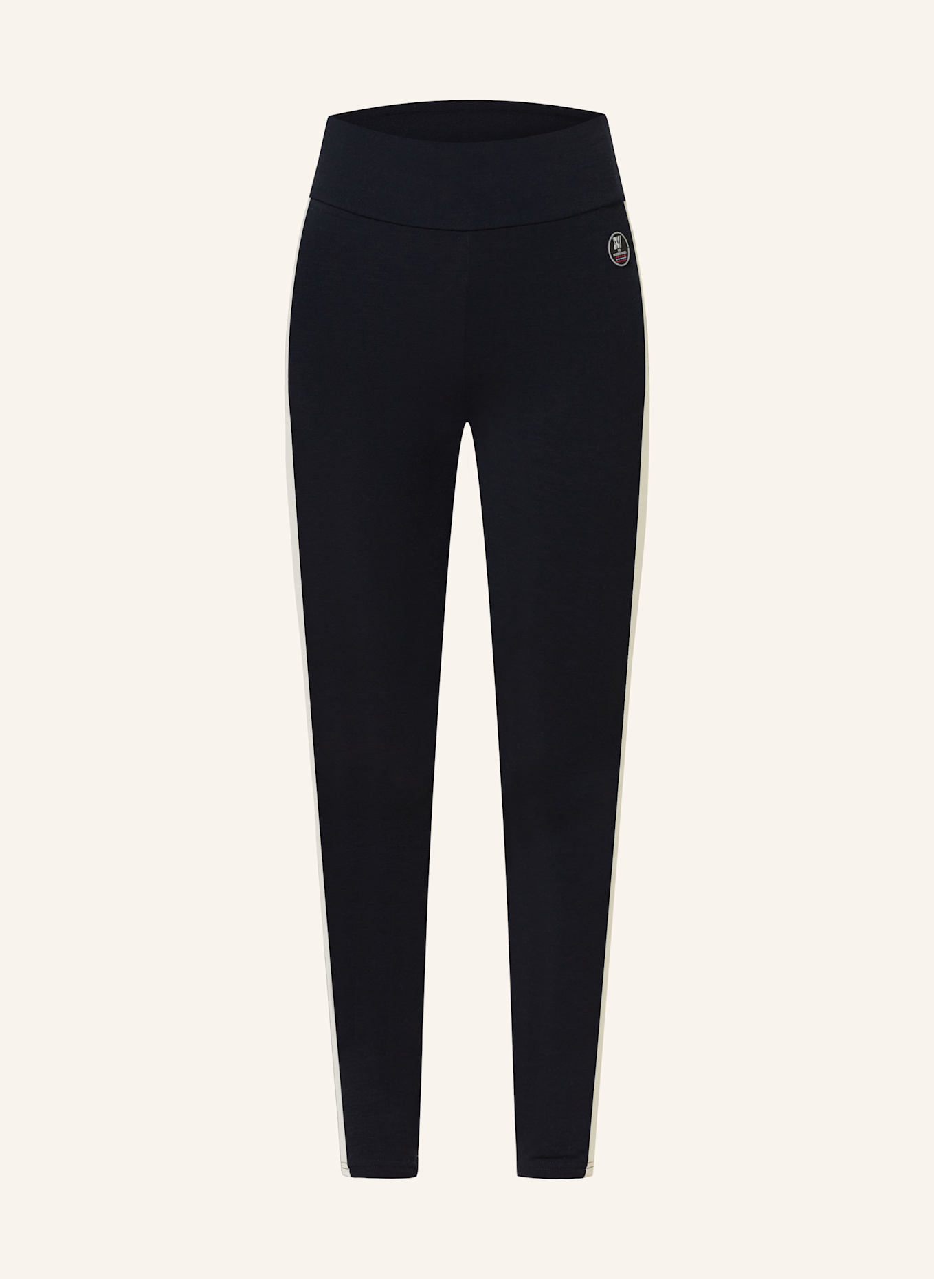 WE NORWEGIANS Funktionswäsche-Hose VOSS aus Merinowolle: DUNKELBLAU / ECRU