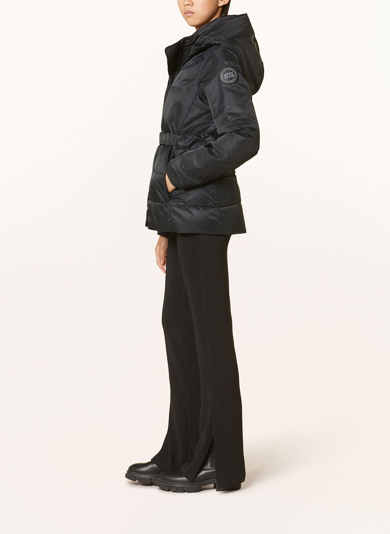 CANADA GOOSE Kurtka puchowa MCKENNA z odpinanym kapturem: CZARNY