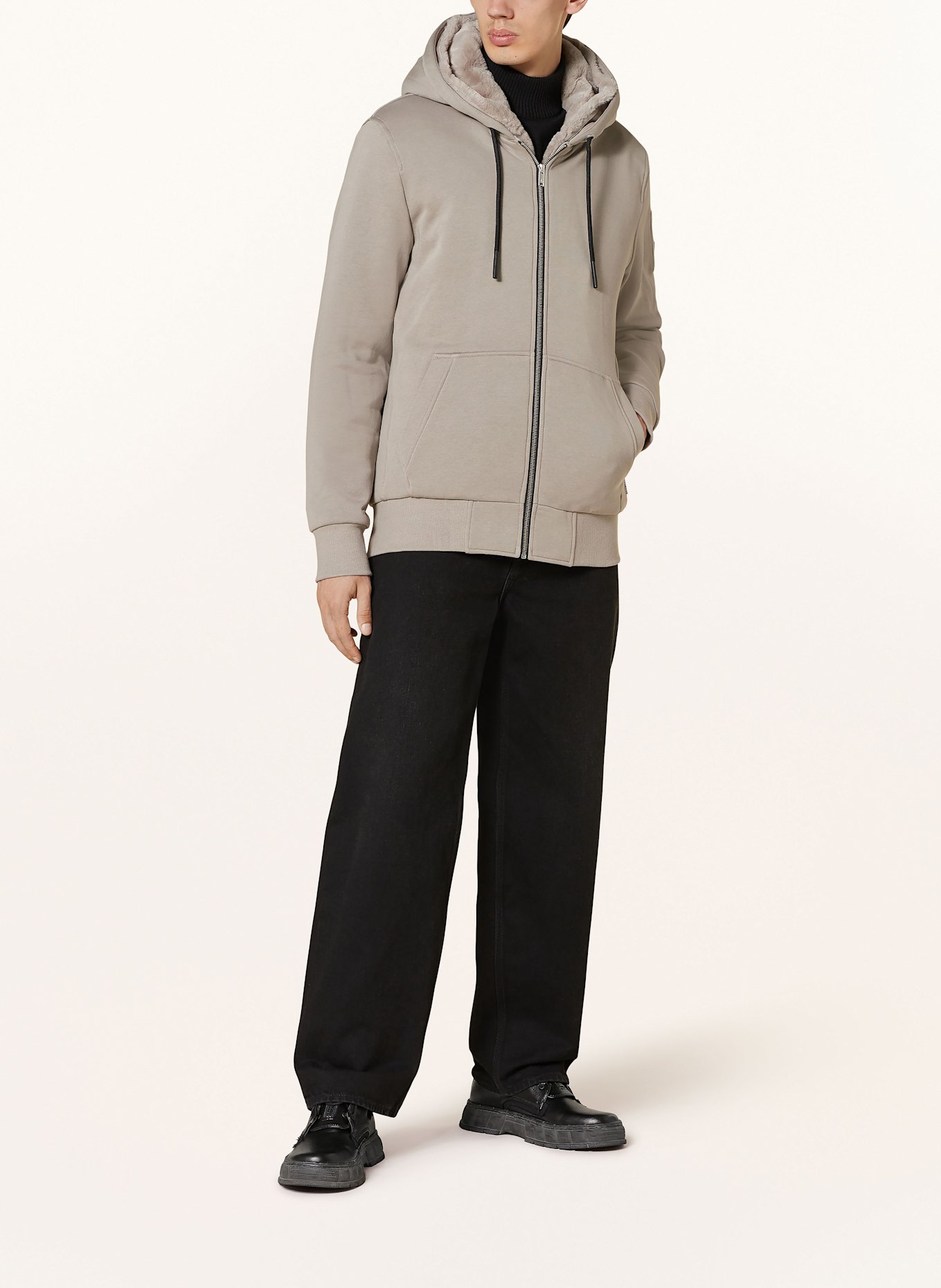 MOOSE KNUCKLES Sweat jacket BUNNY: GRAY