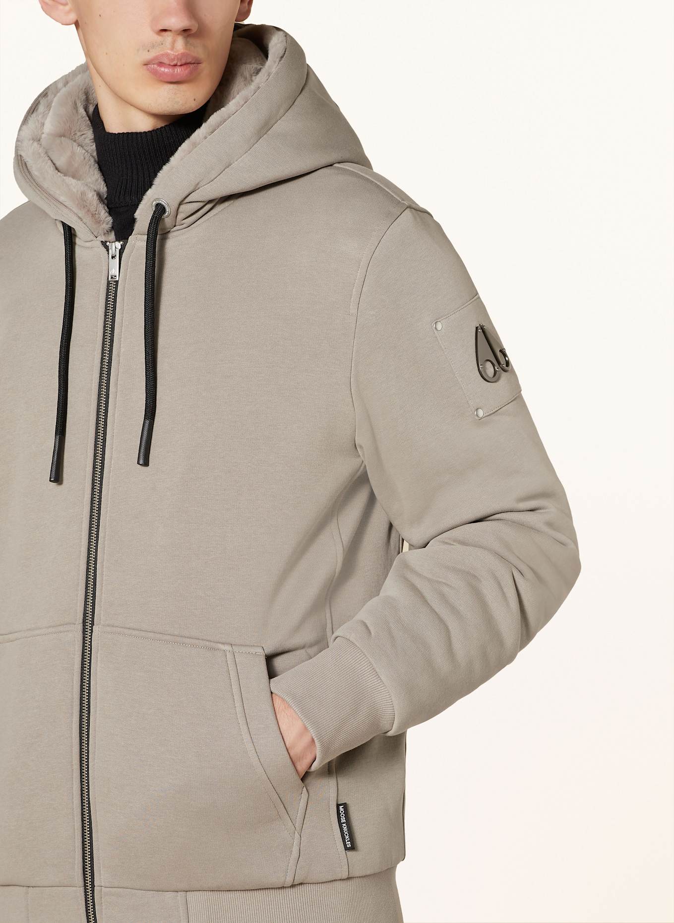 MOOSE KNUCKLES Sweat jacket BUNNY: GRAY