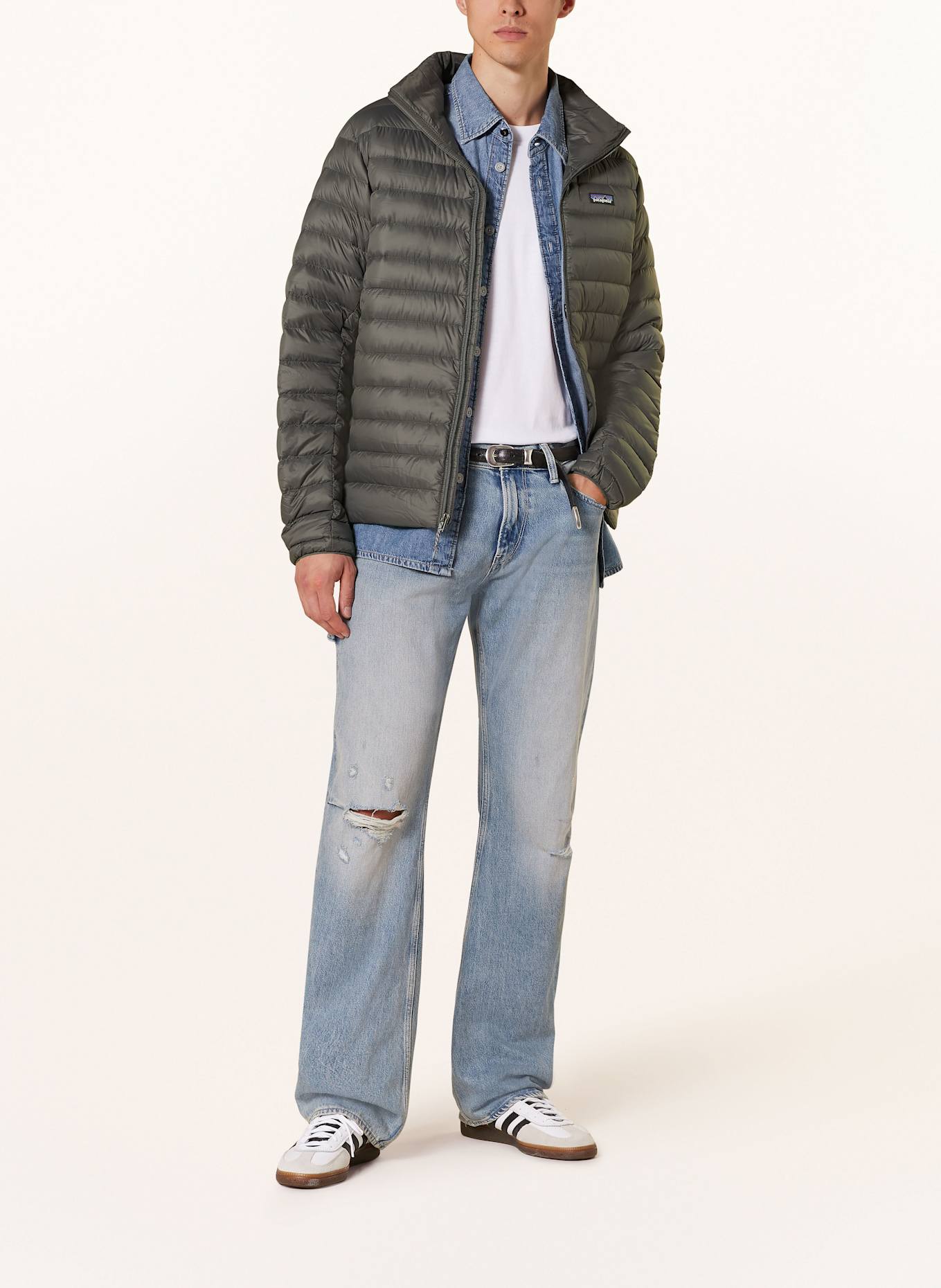 patagonia Lekka kurtka puchowa DOWN SWEATER: SZARY