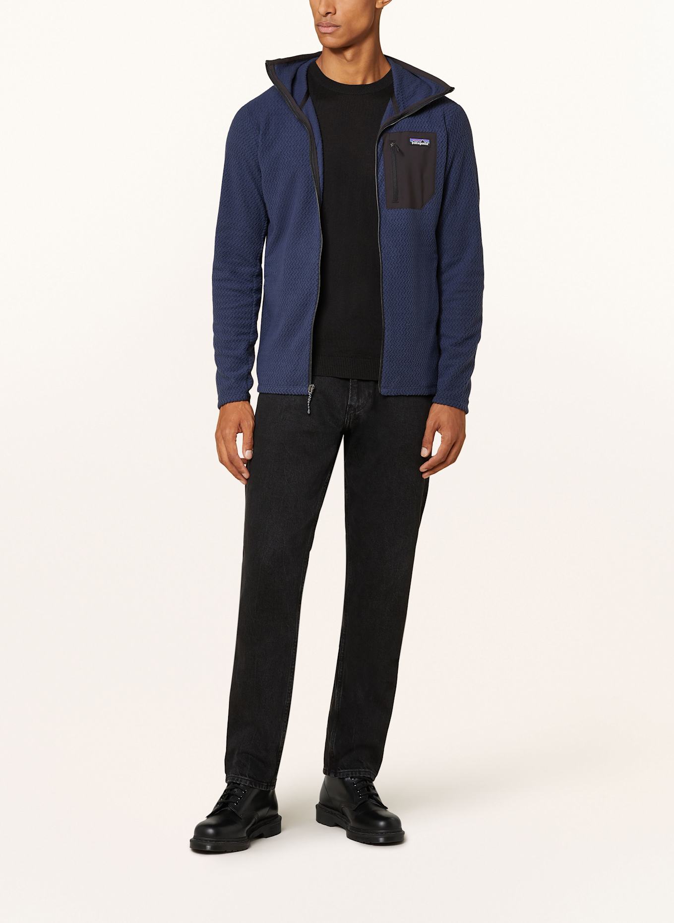 patagonia Kurtka z polaru R1® AIR: GRANATOWY / CZARNY