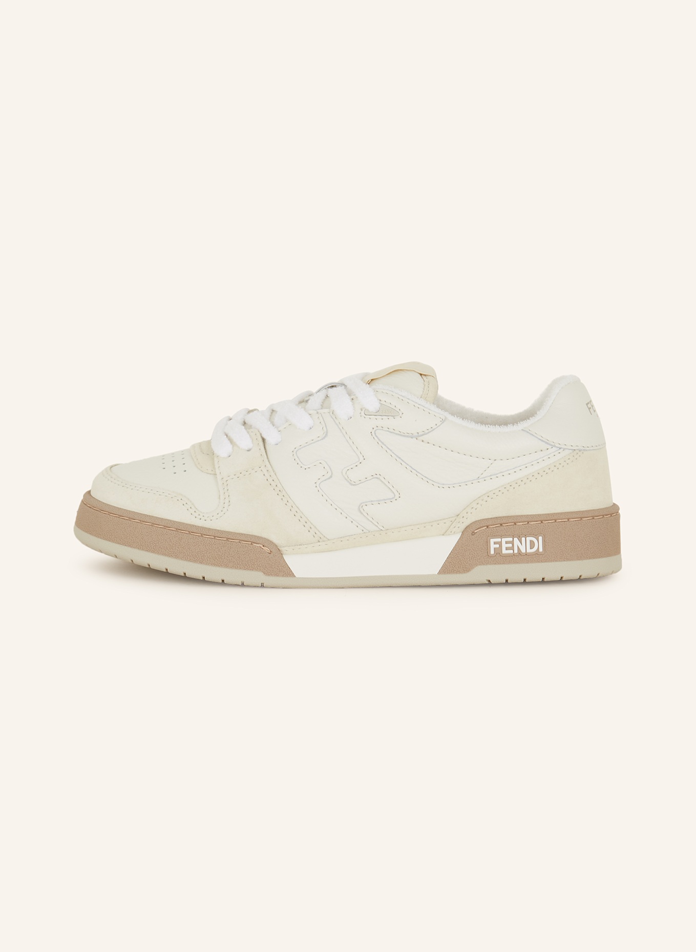 FENDI Sneakers in ecru/ beige/ light brown