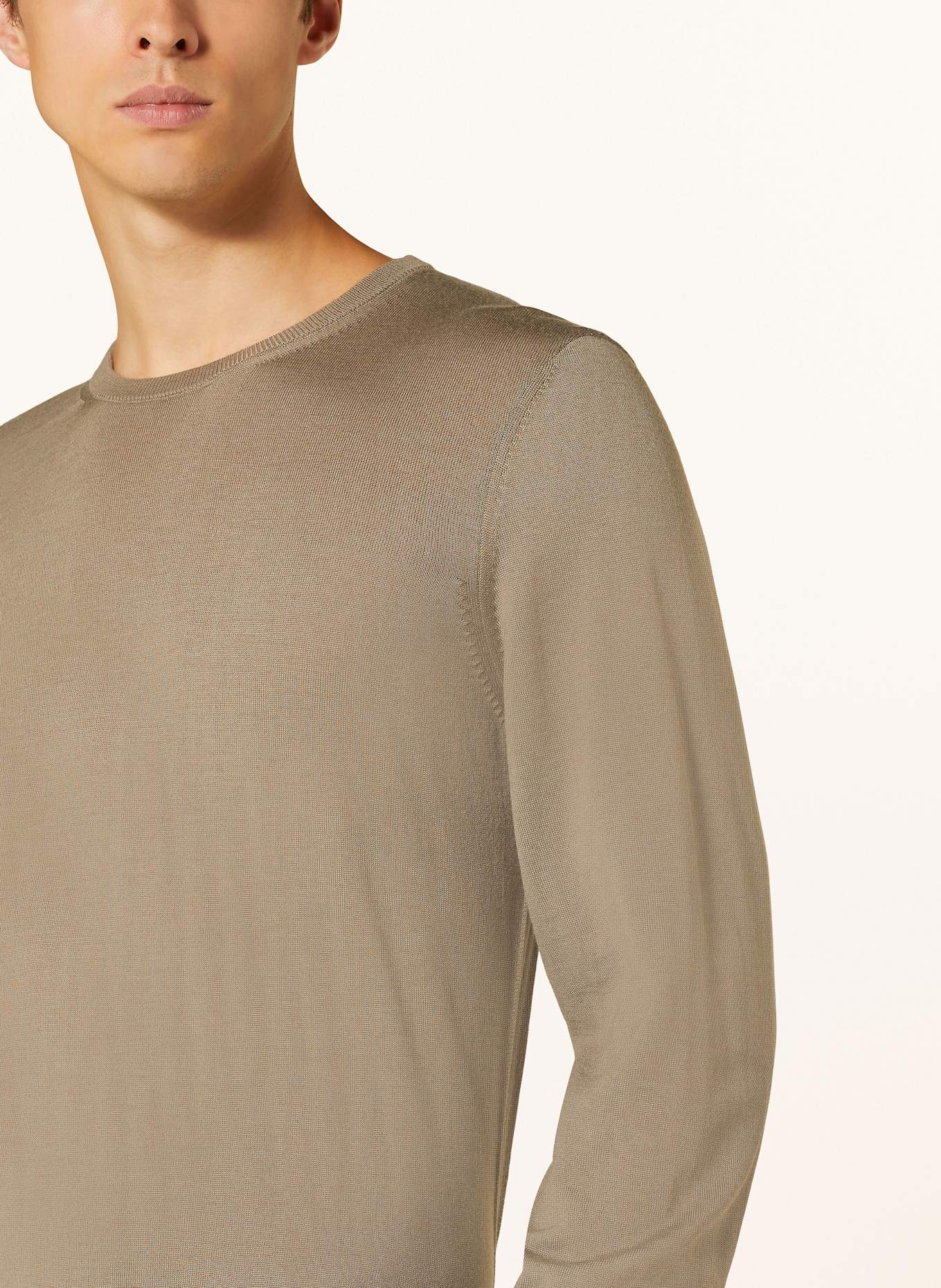 BOSS Pullover LENO, Farbe: KHAKI (Bild 4)