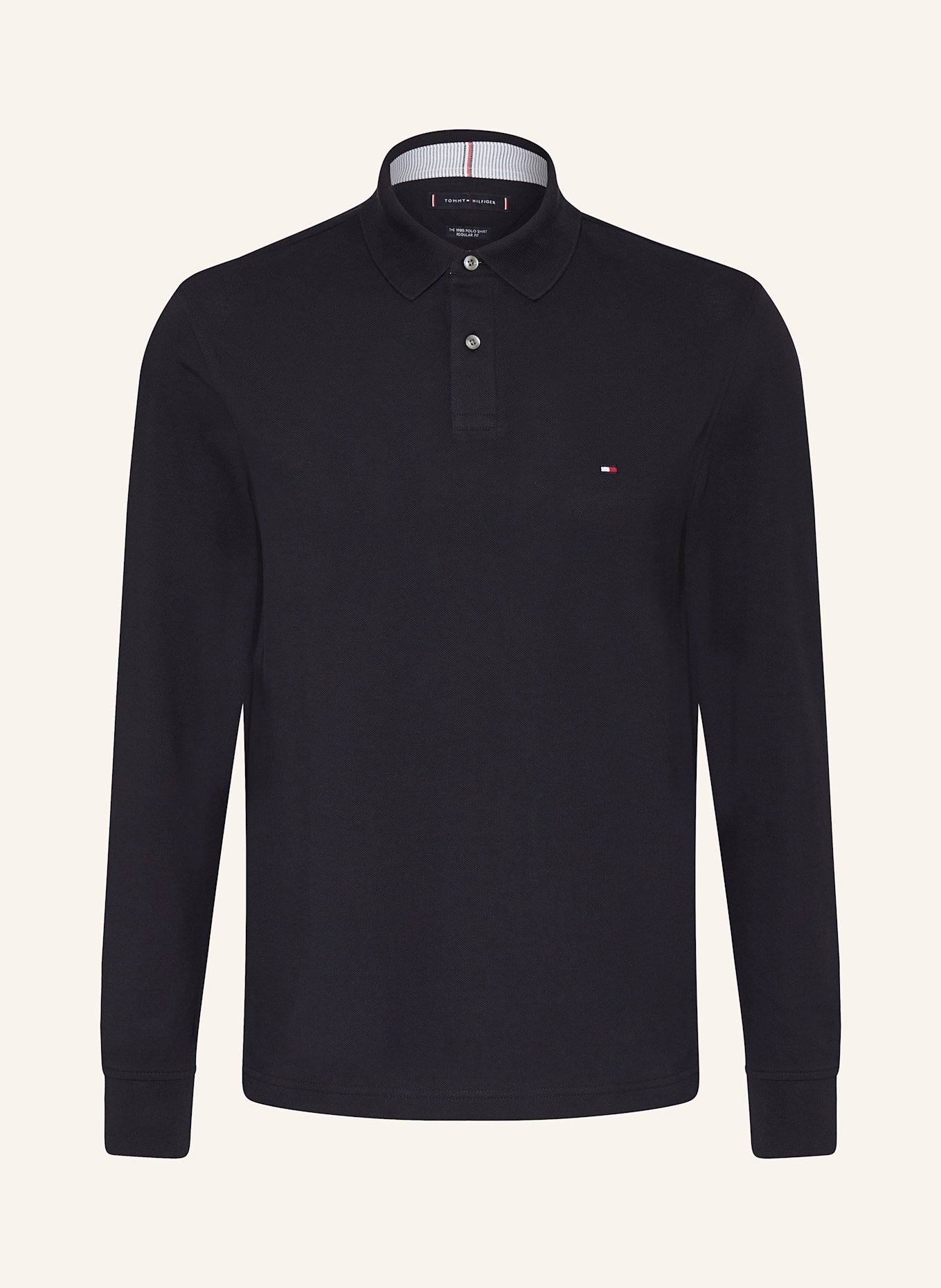 TOMMY HILFIGER Piqué-Poloshirt Regular Fit: DUNKELBLAU