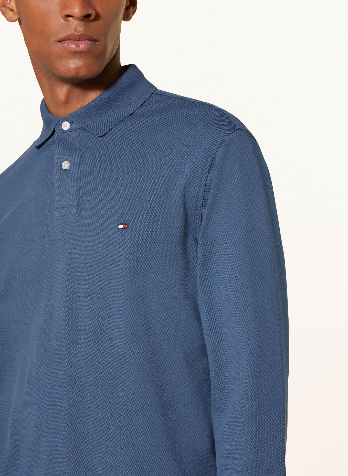 TOMMY HILFIGER Piqué-Poloshirt Regular Fit: BLAUGRAU