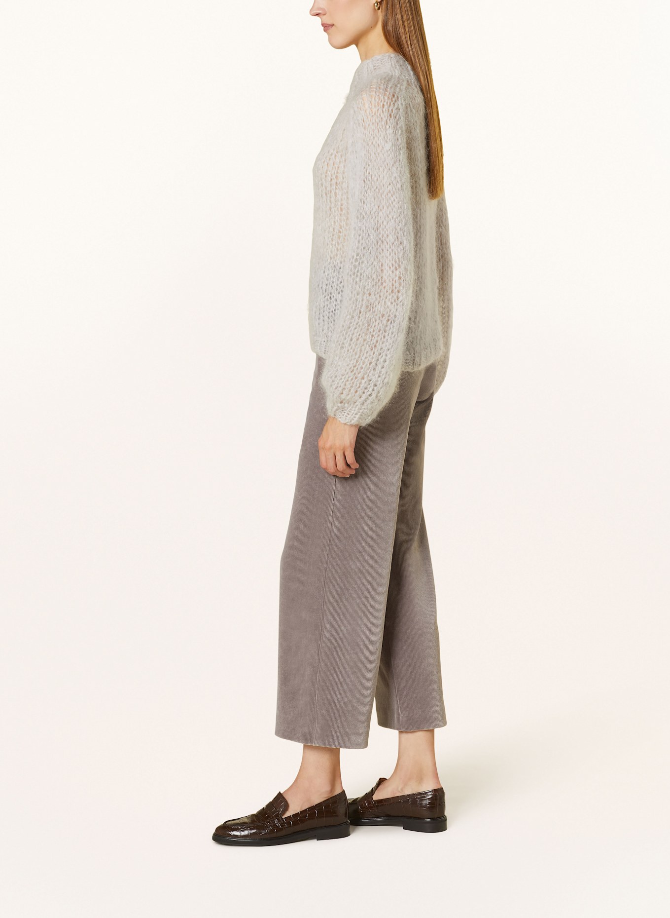 RAFFAELLO ROSSI Corduroy culottes ELAINE, Color: TAUPE (Image 4)