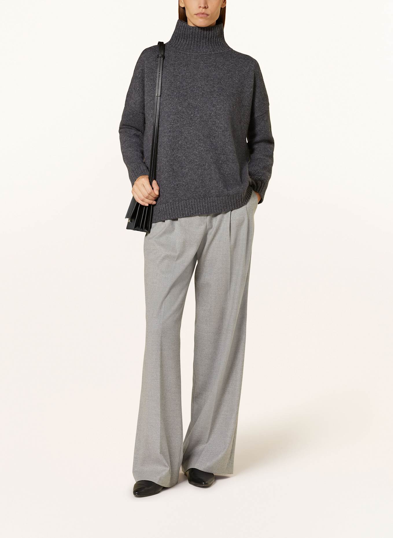SEDUCTIVE Wide leg trousers CERCIA: LIGHT GRAY