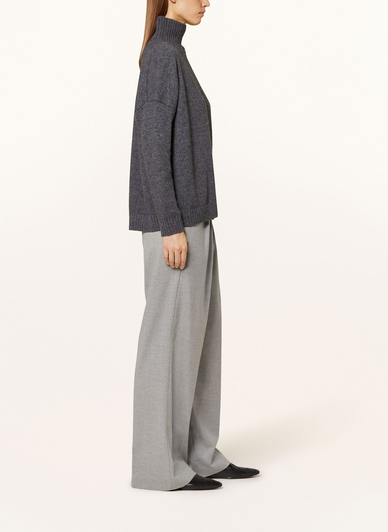 SEDUCTIVE Wide leg trousers CERCIA: LIGHT GRAY