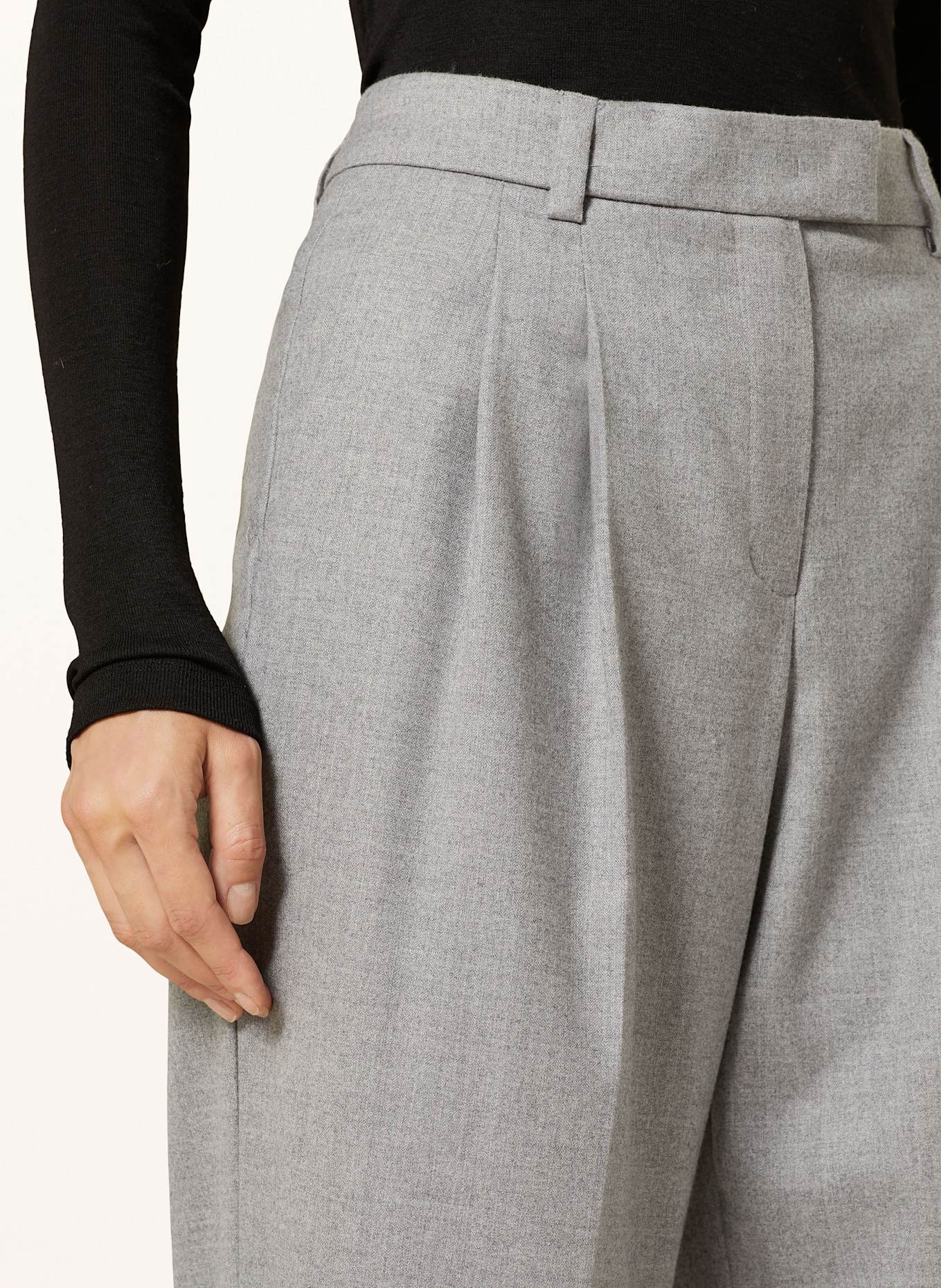 SEDUCTIVE Wide leg trousers CERCIA: LIGHT GRAY