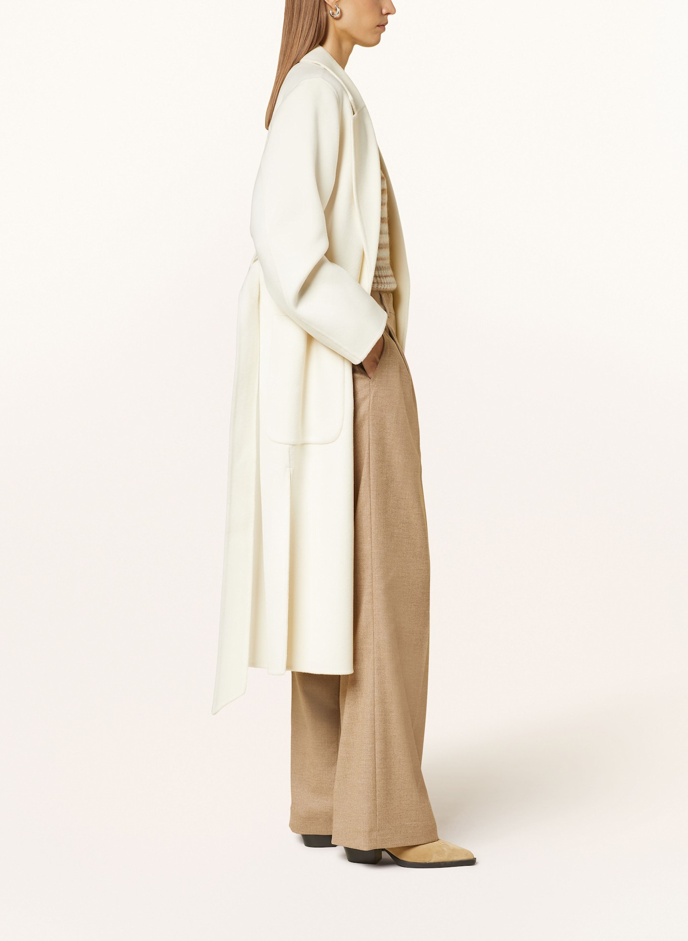 SEDUCTIVE Wide leg trousers CERCIA, Color: BEIGE (Image 4)