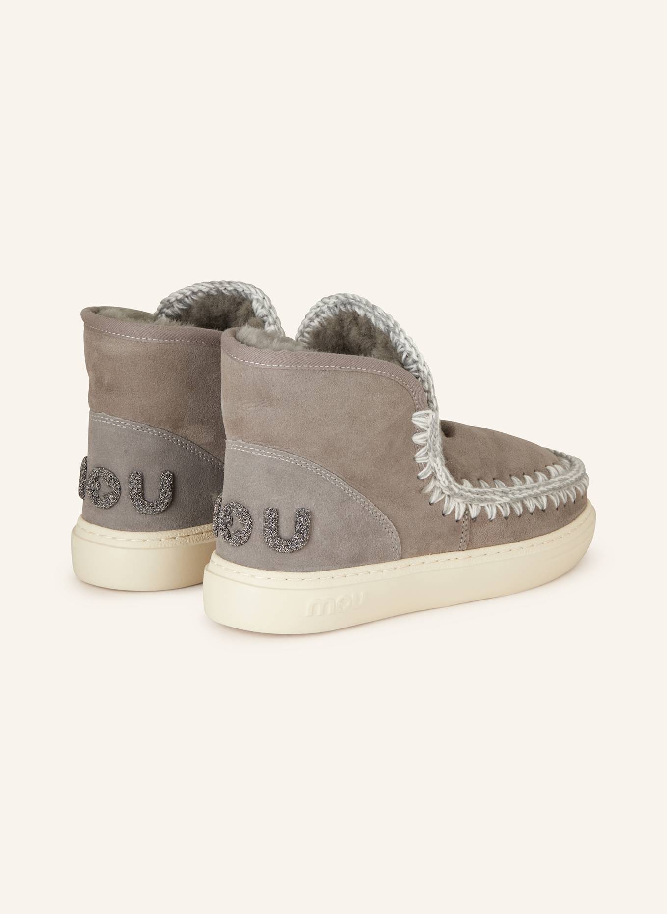 mou Boots ESKIMO with decorative gems in gray
