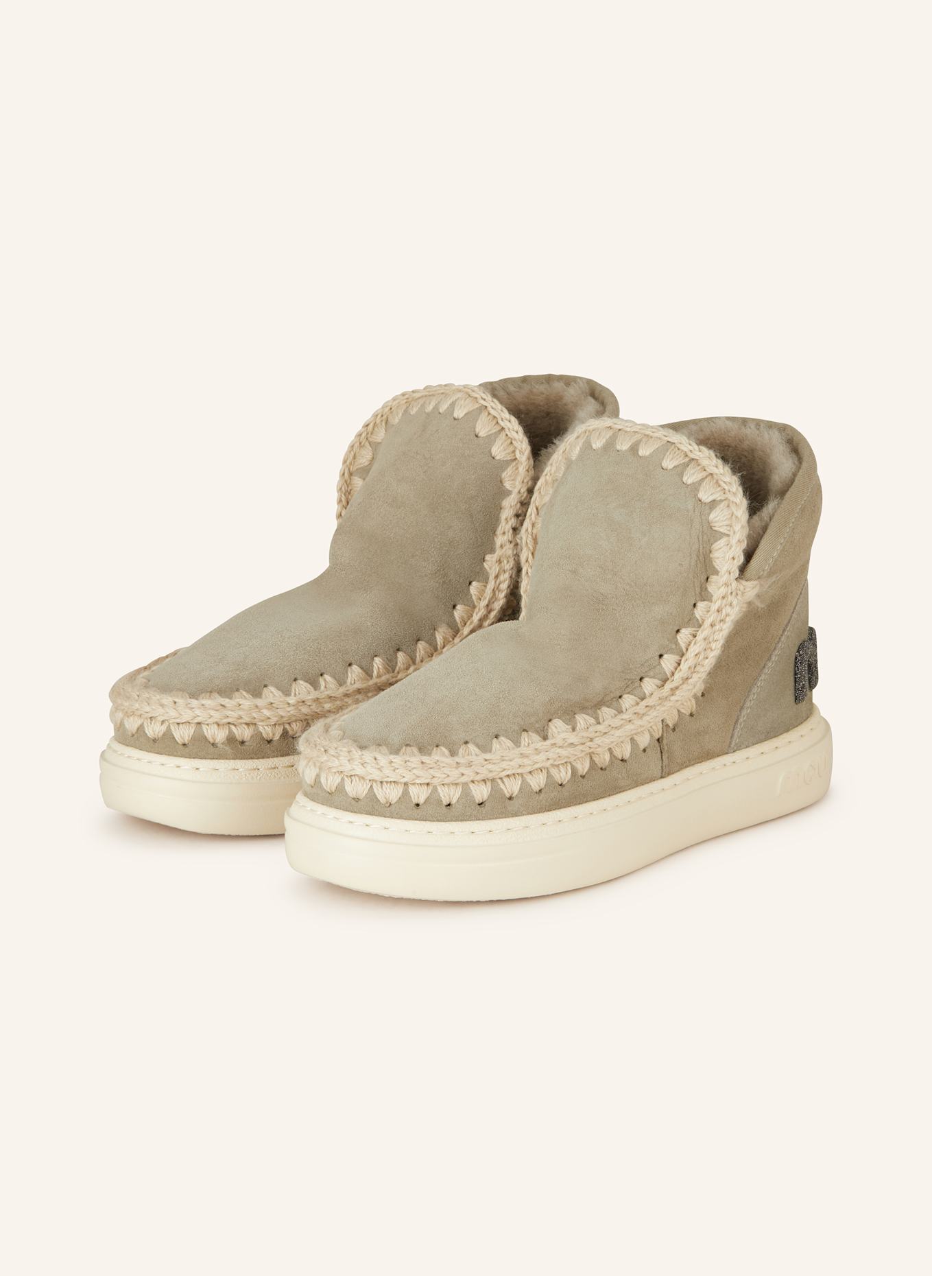 mou Boots ESKIMO mit Schmucksteinen: HELLGRÜN