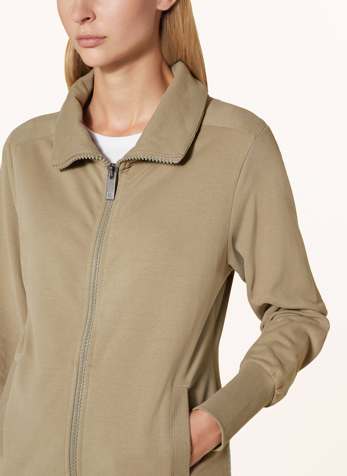 ELBSAND Sweat jacket ALVIS: OLIVE