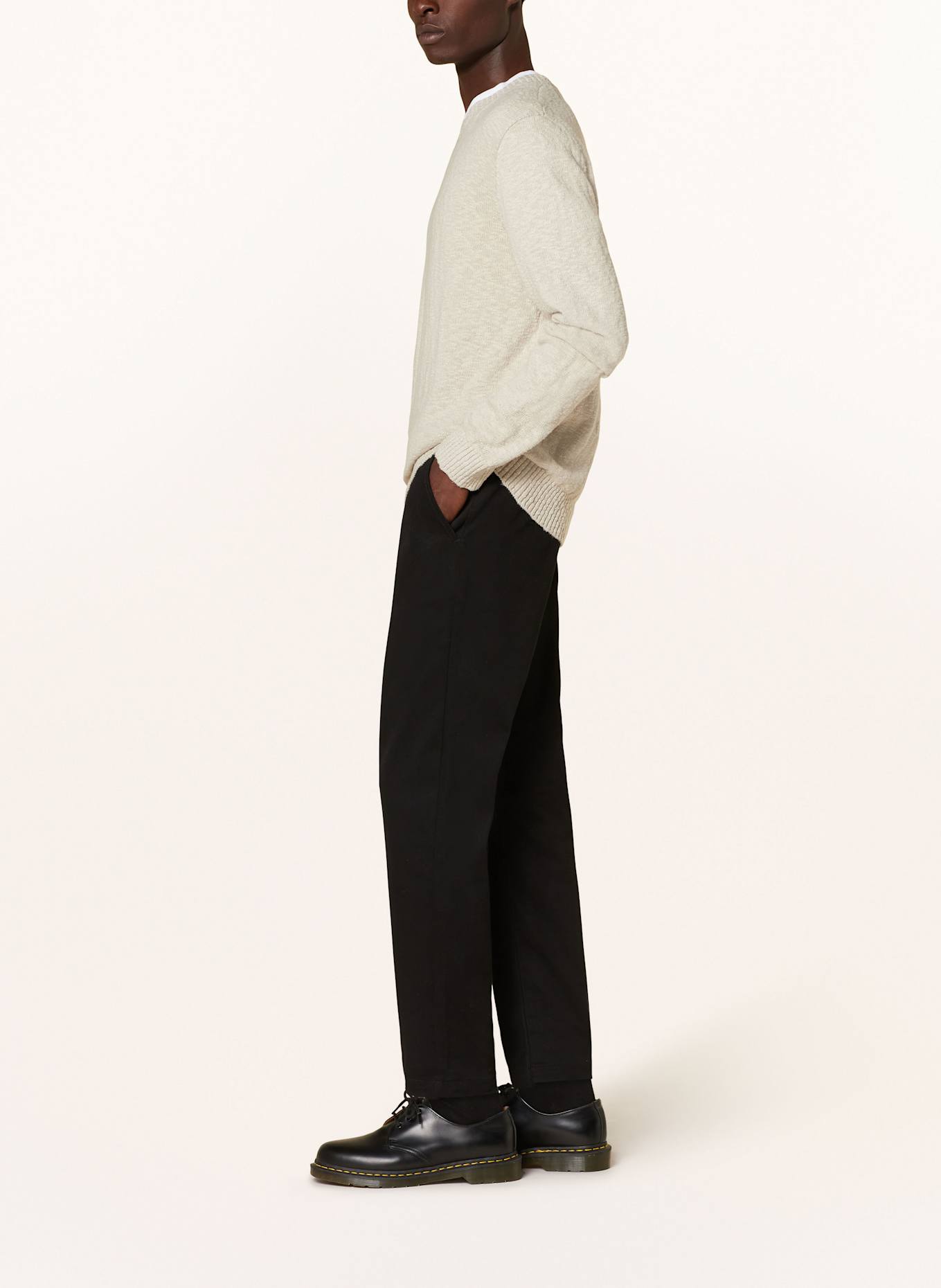ARMEDANGELS Chino kalhoty ALVAARO Regular Fit: ČERNÁ