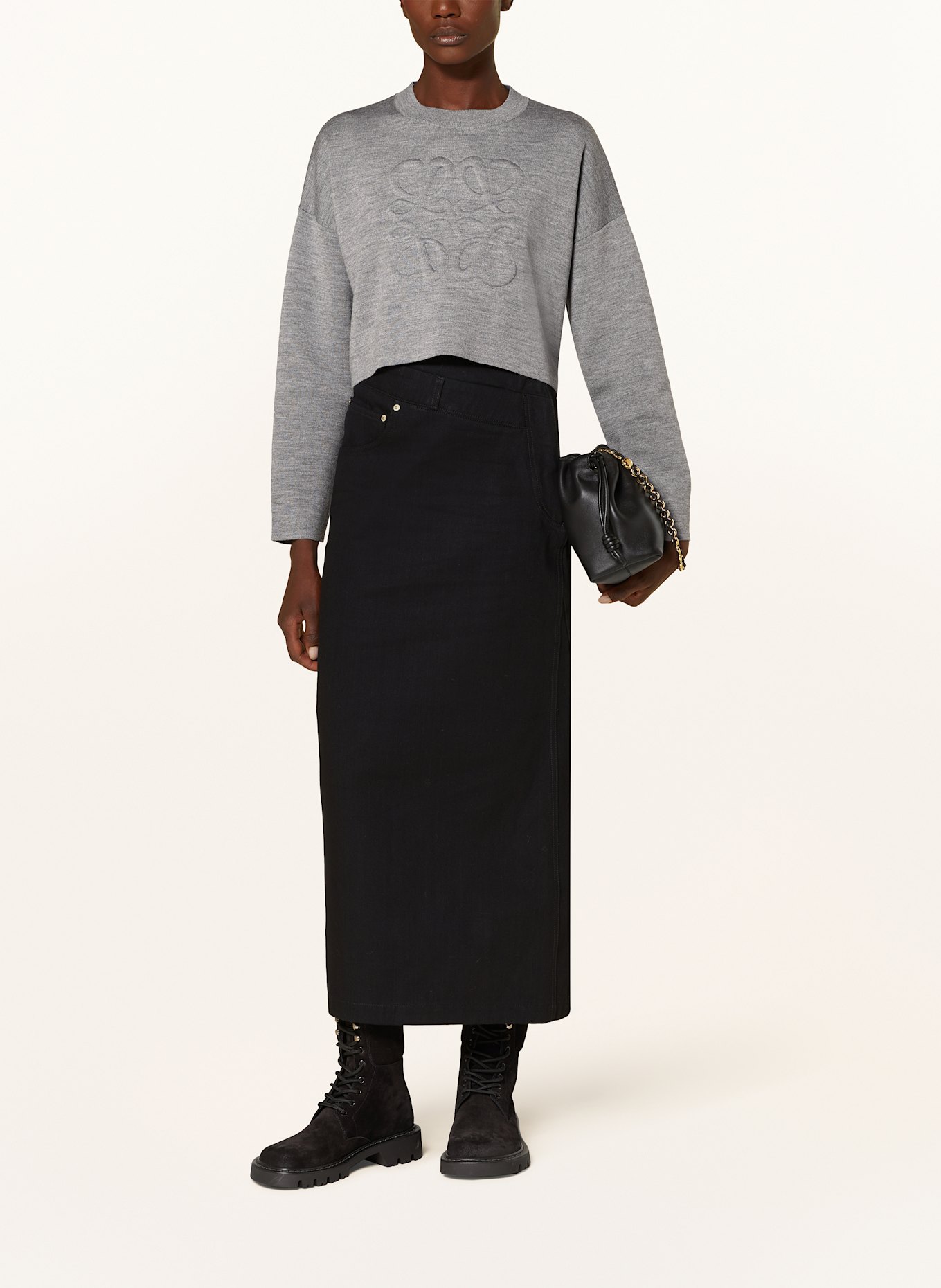 LOEWE Pullover ANAGRAM: GRAU