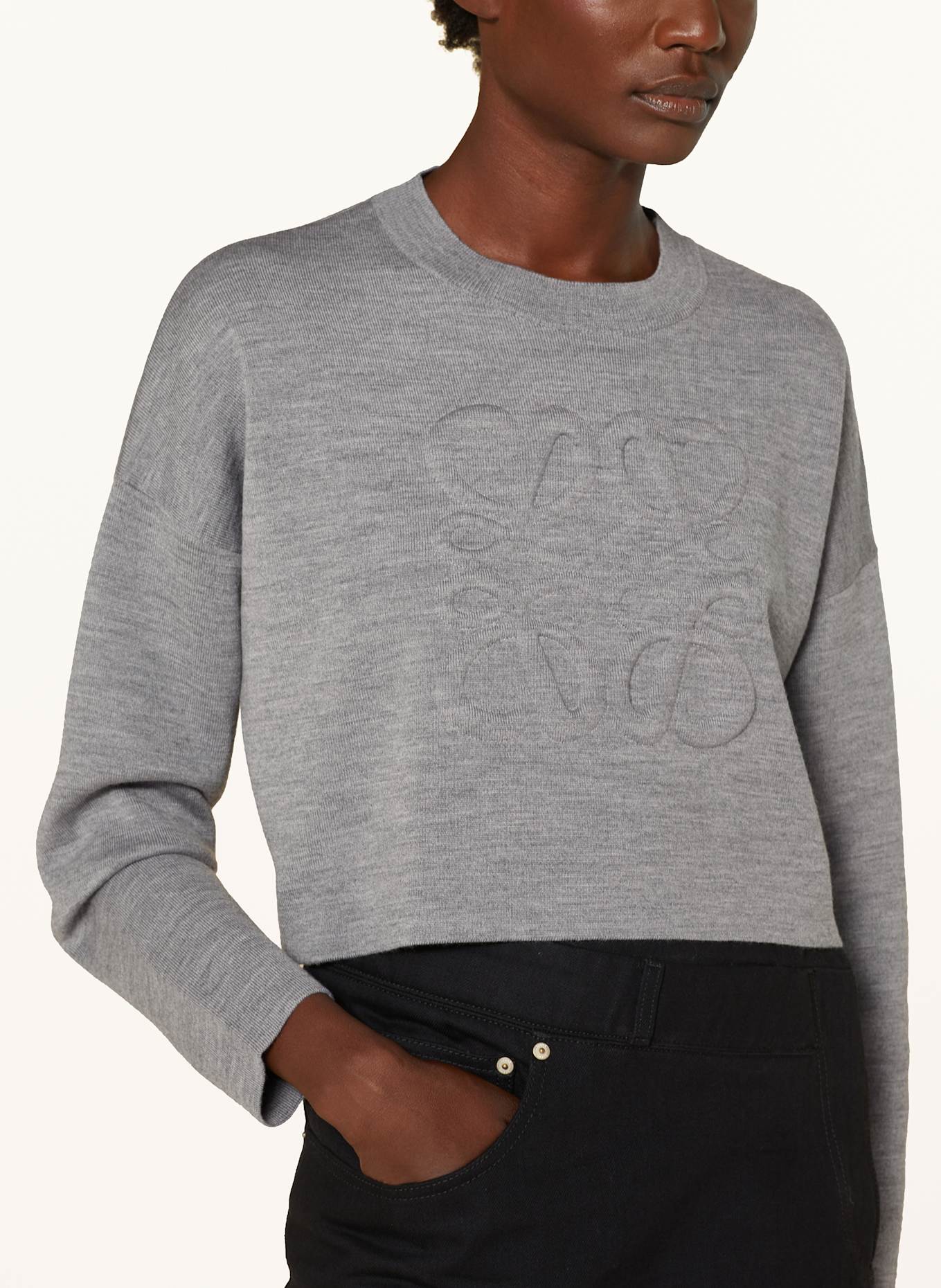 LOEWE Pullover ANAGRAM: GRAU