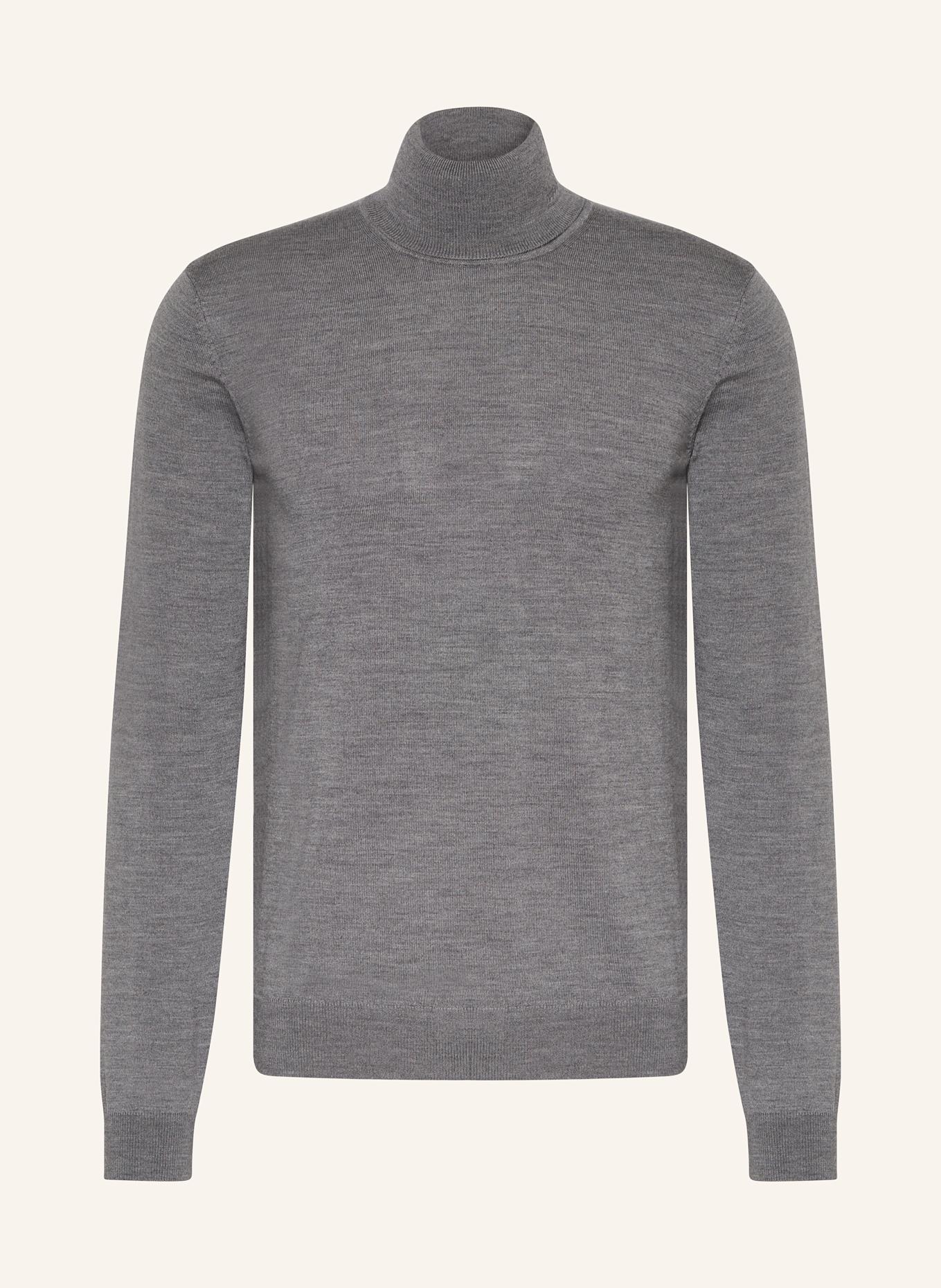 HUGO Rollkragenpullover SAN THOMAS: GRAU