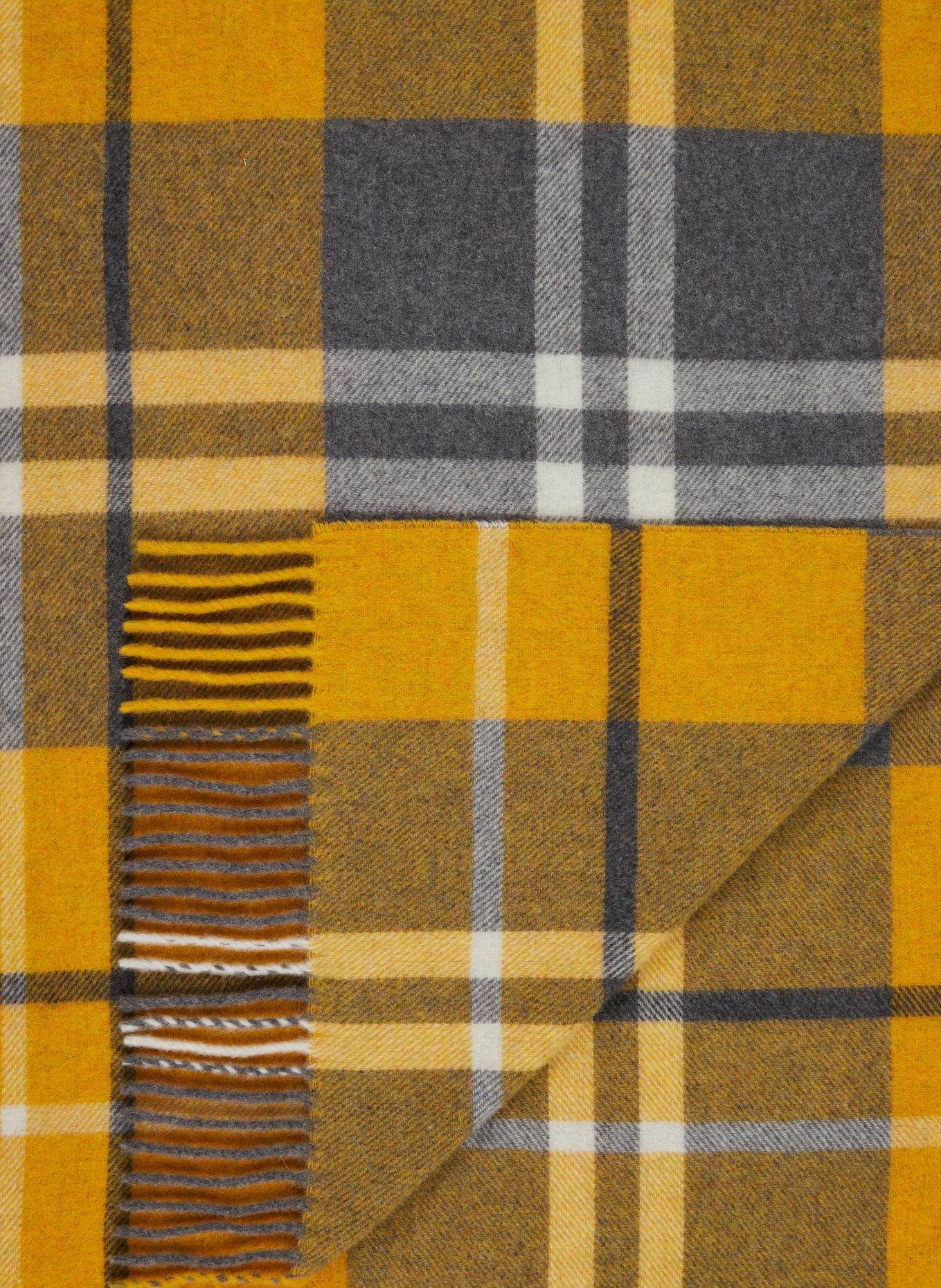 EB HOME Plaid: GELB / GRAU