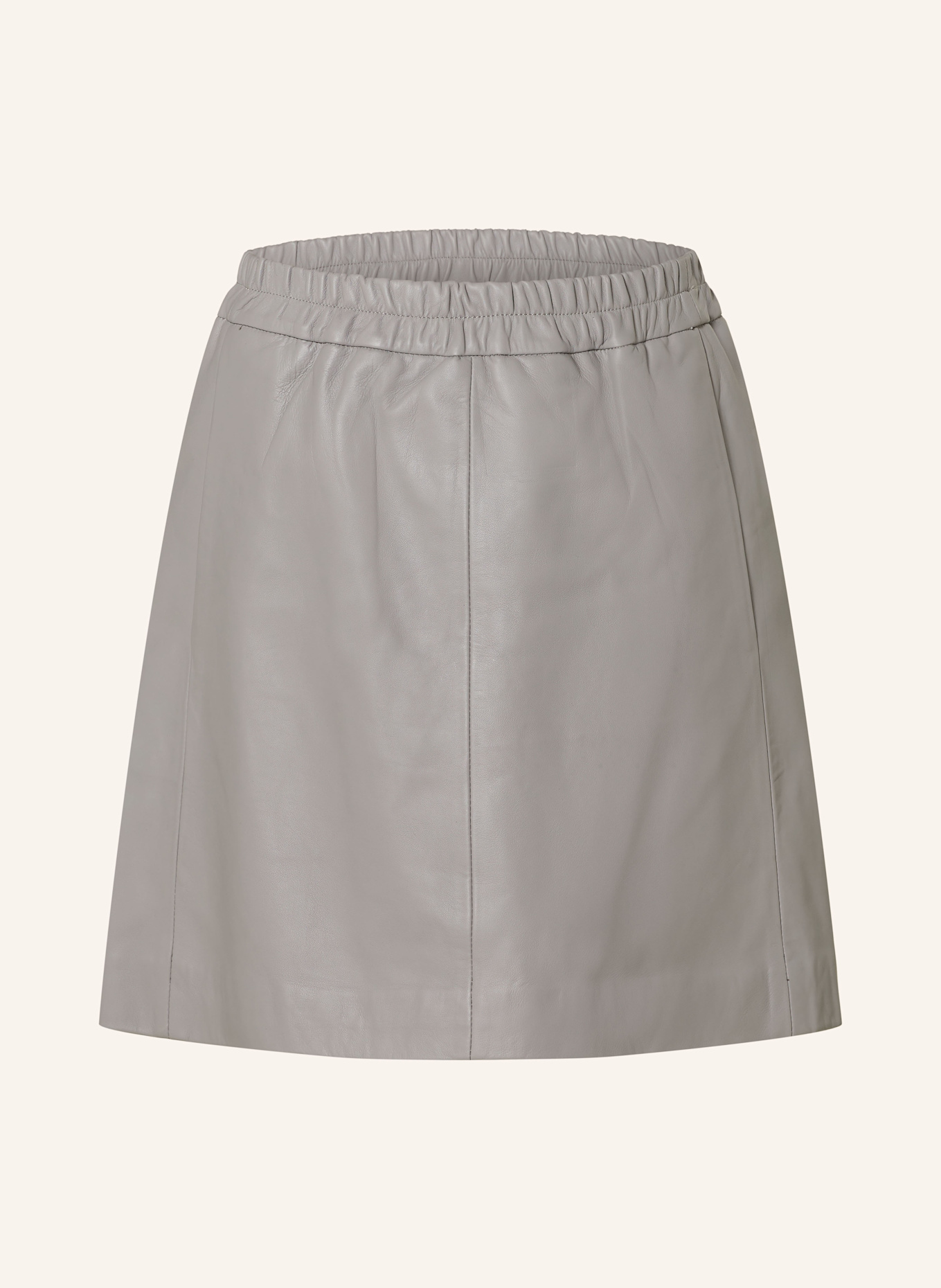 InWear Leather skirt WOOKIW, Color: LIGHT GRAY (Image 1)